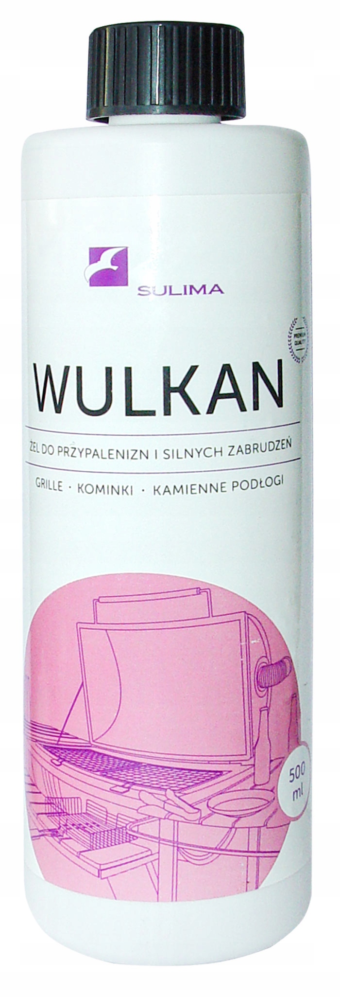 WULKAN do czyszczenia przypaleń, grilli, kominków