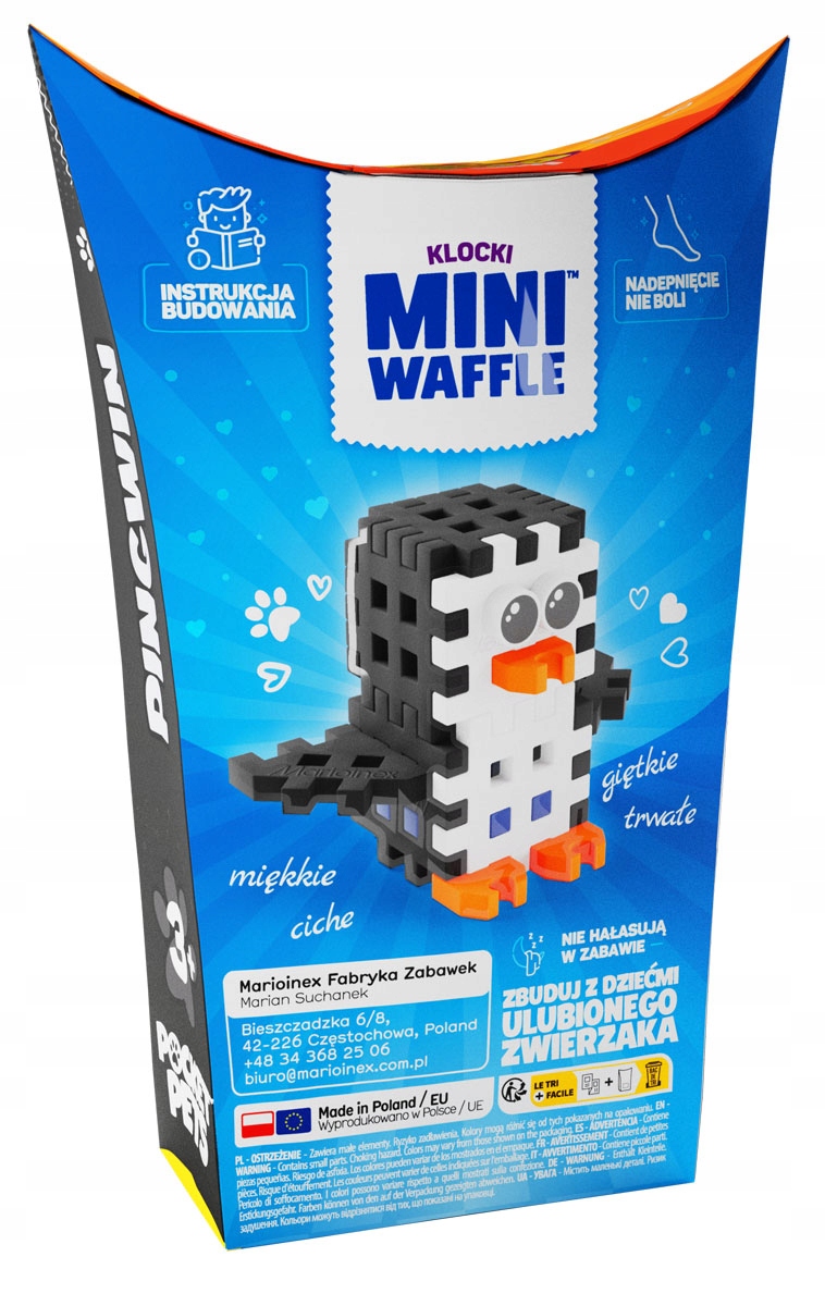 Marioinex Mini Waffle POCKET PETS - zestaw PINGWIN