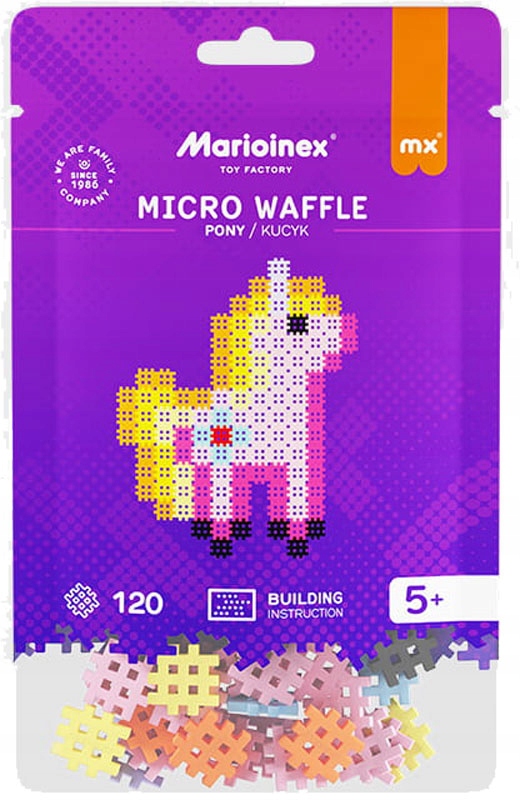 Marioinex Micro Waffle 120 elementów KUCYK - obraz puzzle