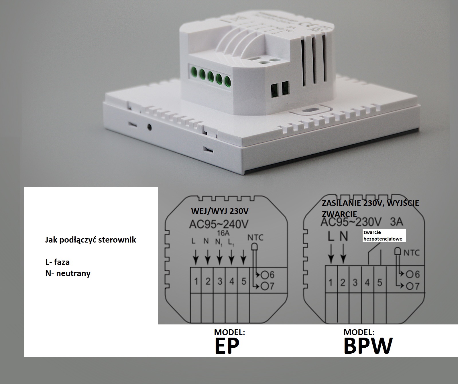 TUYA WIFI STEROWNIK TERMOSTAT REGULATOR PODŁOGÓWKI