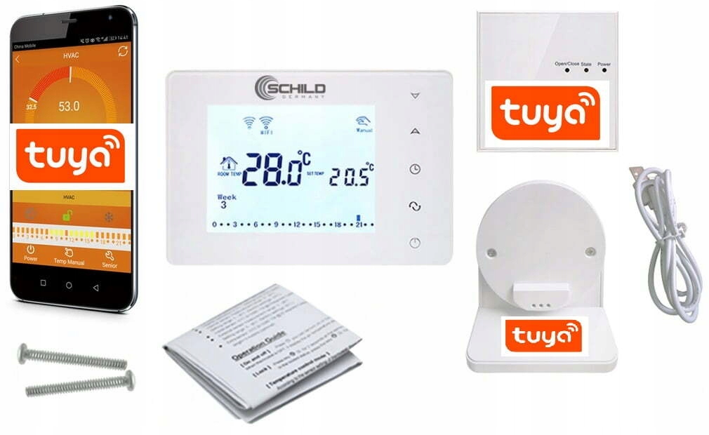 Bezprzewodowy regulator temperatury termostat WiFi