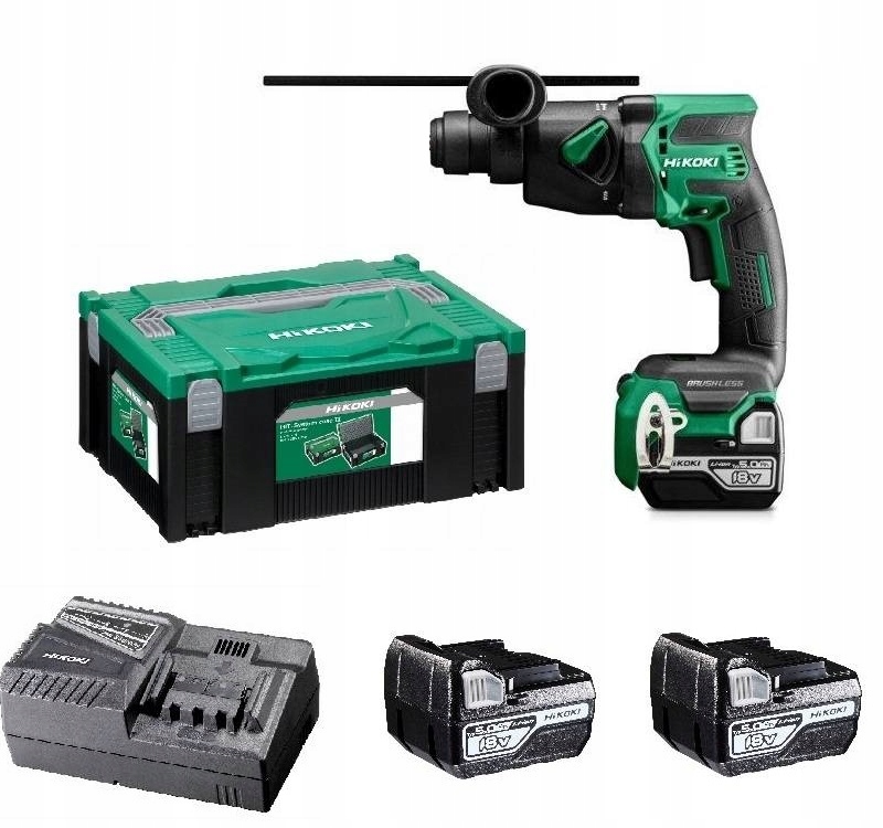 Młotowiertarka HiKOKI DH18DPB WPZ UDAR SDS+ WIERTARKA WKRĘTARKA 18V 2x