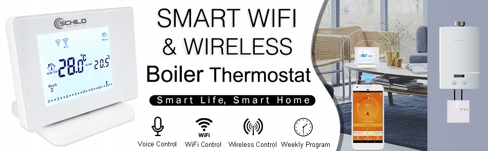 Bezprzewodowy regulator temperatury termostat WiFi