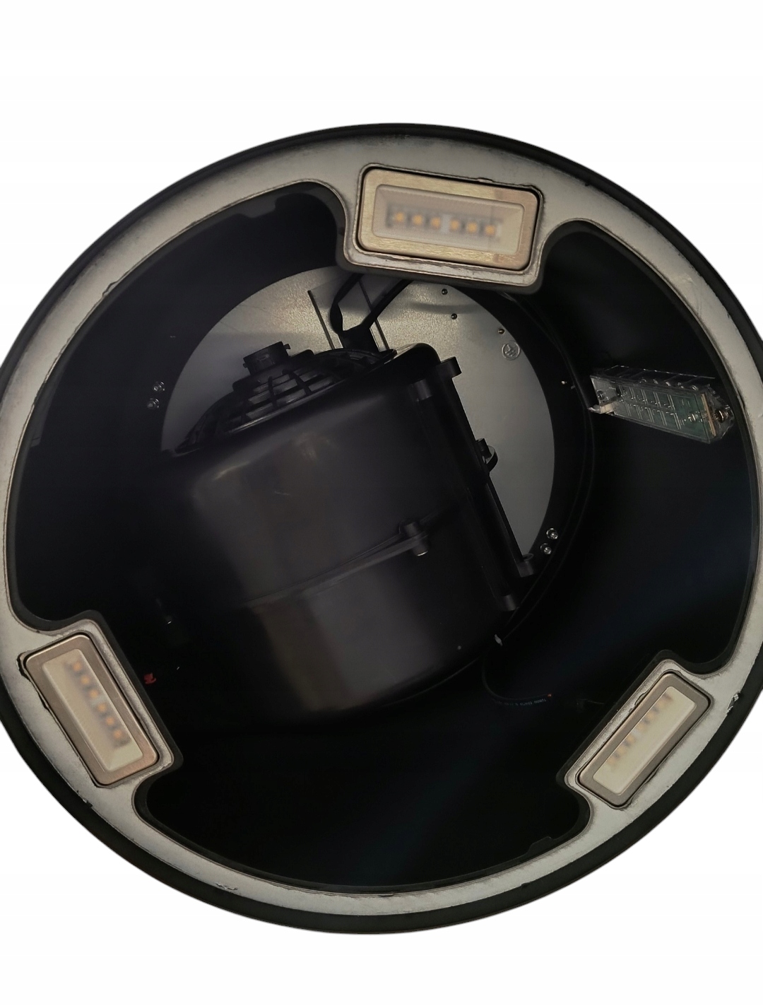 TUBA OKAP KUCHENNY ŚCIENNY 574m3 CZARNY OKRĄGŁY