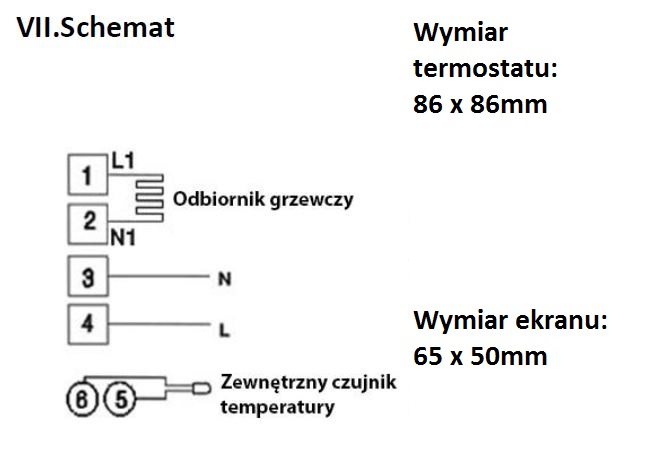 SZKŁO REGULATOR TEMPERATURY TERMOSTAT STEROWNIK