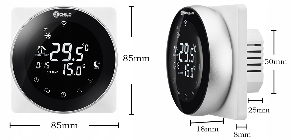 WIFI REGULATOR STEROWNIK TEMPERATURY POKOJOWEJ pieca gazowego termostat