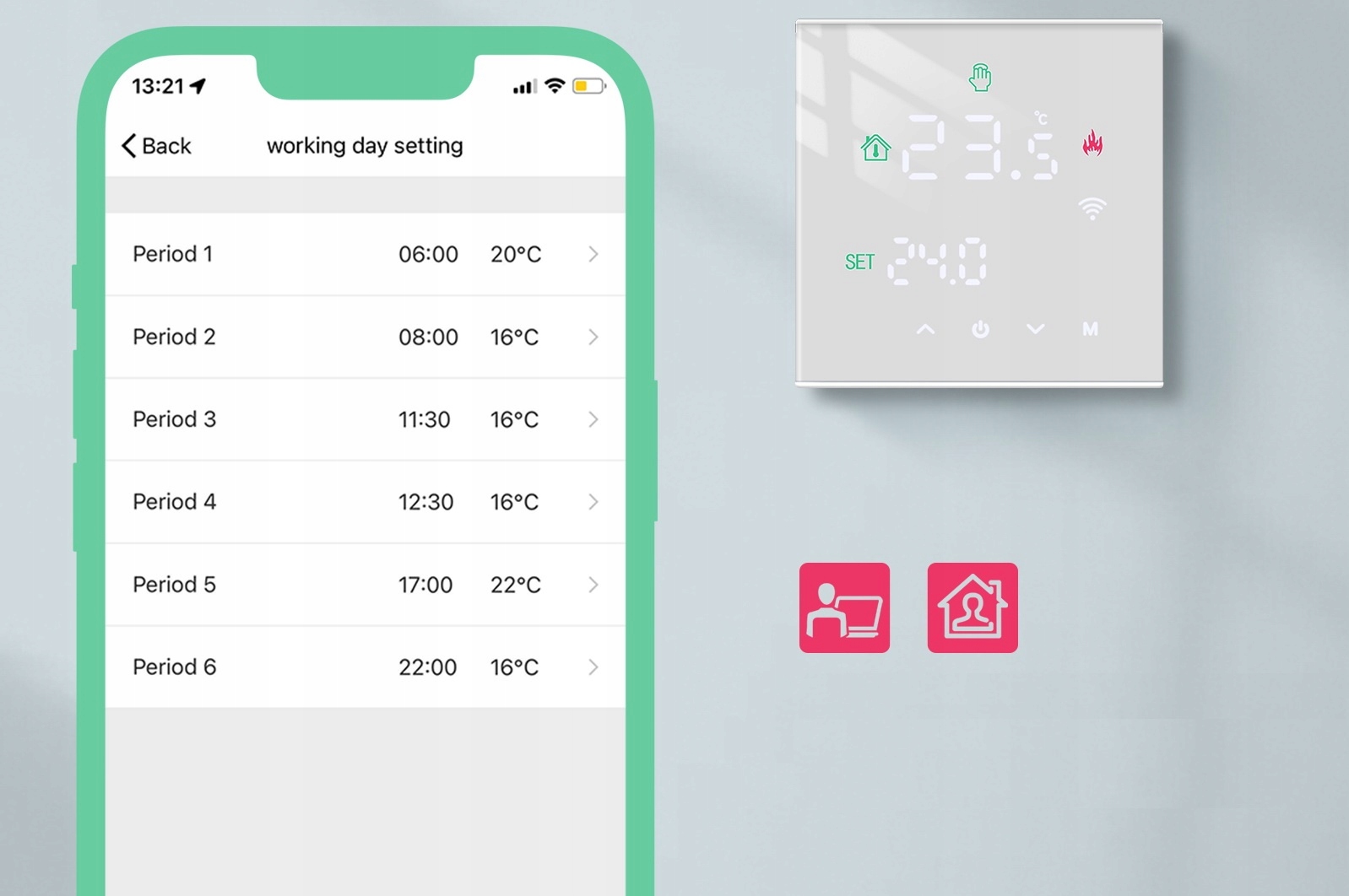 TUYA WIFI STEROWNIK TERMOSTAT REGULATOR PODŁOGÓWKI