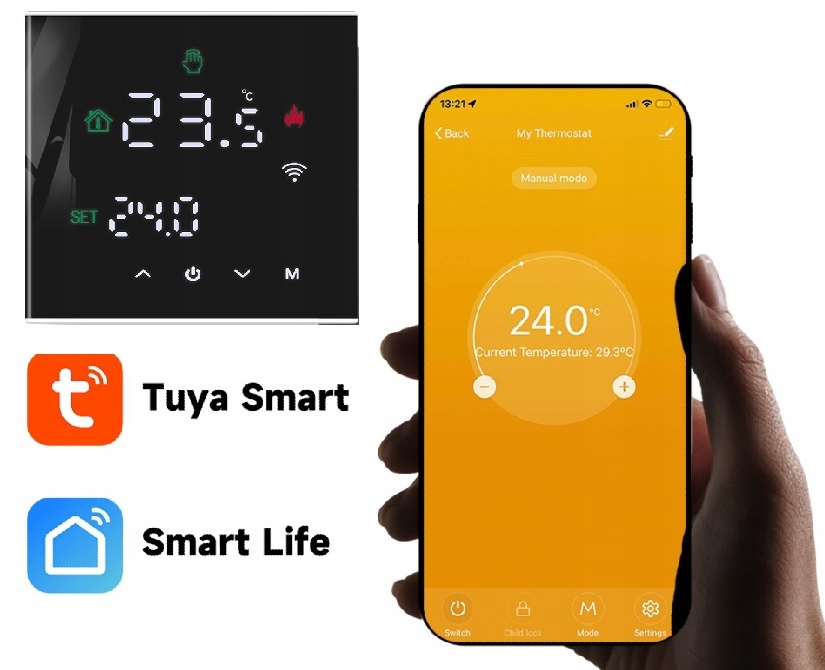 TUYA WIFI STEROWNIK PIECA TERMOSTAT REGULATOR GAZ