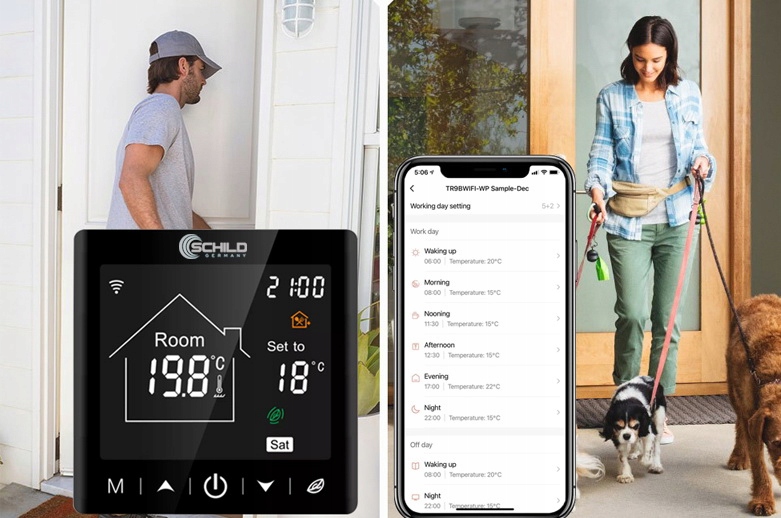 REGULATOR TEMPERATURY POKOJOWY TERMOSTAT WIFI 230V