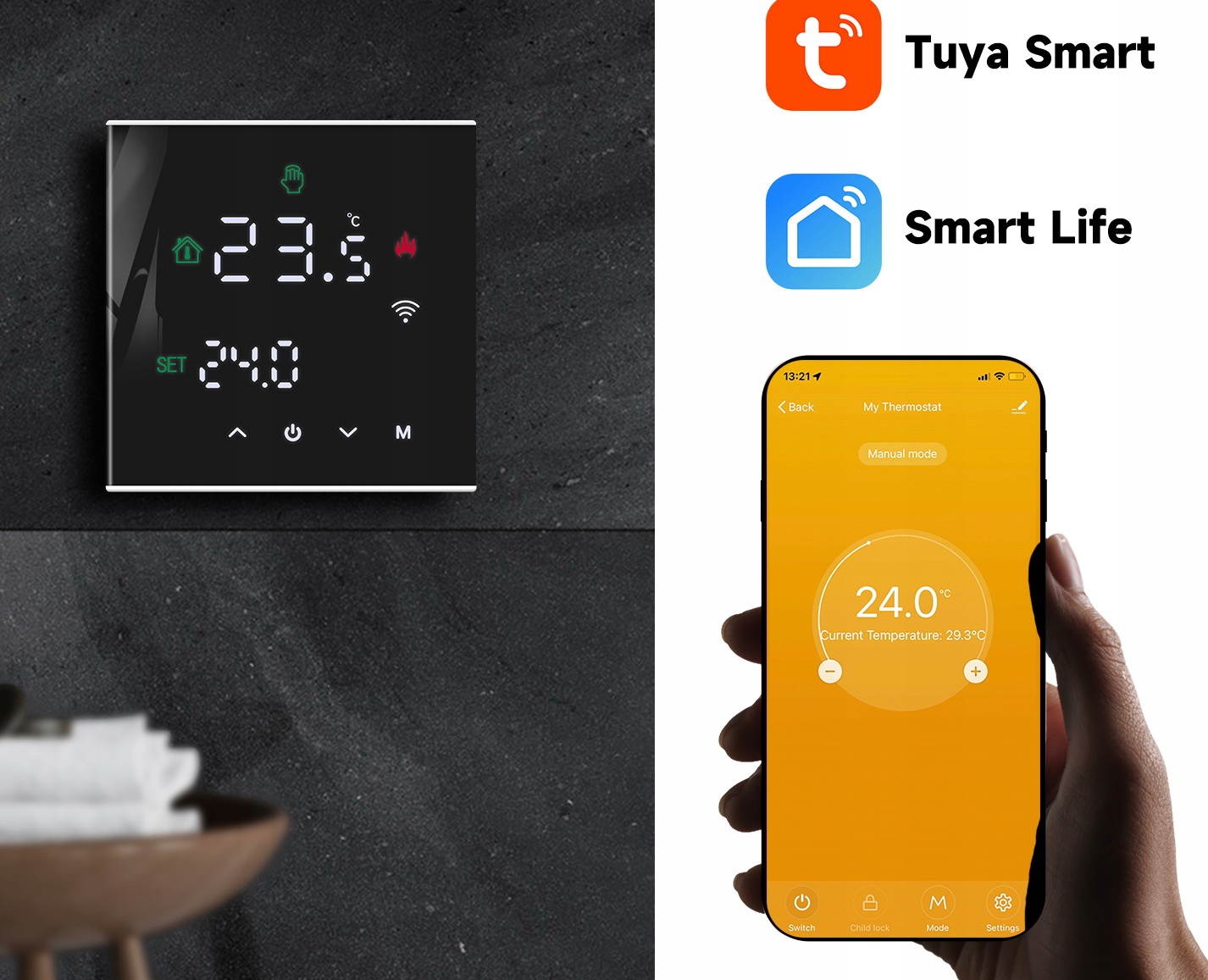 TUYA WIFI STEROWNIK PIECA TERMOSTAT REGULATOR GAZ