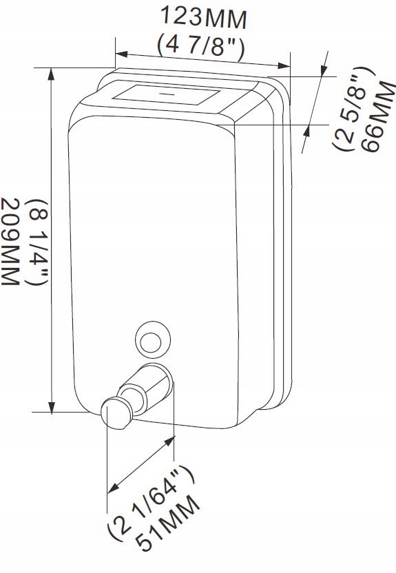 Schild Czarny dozownik do mydła ze stali n. 1000ml