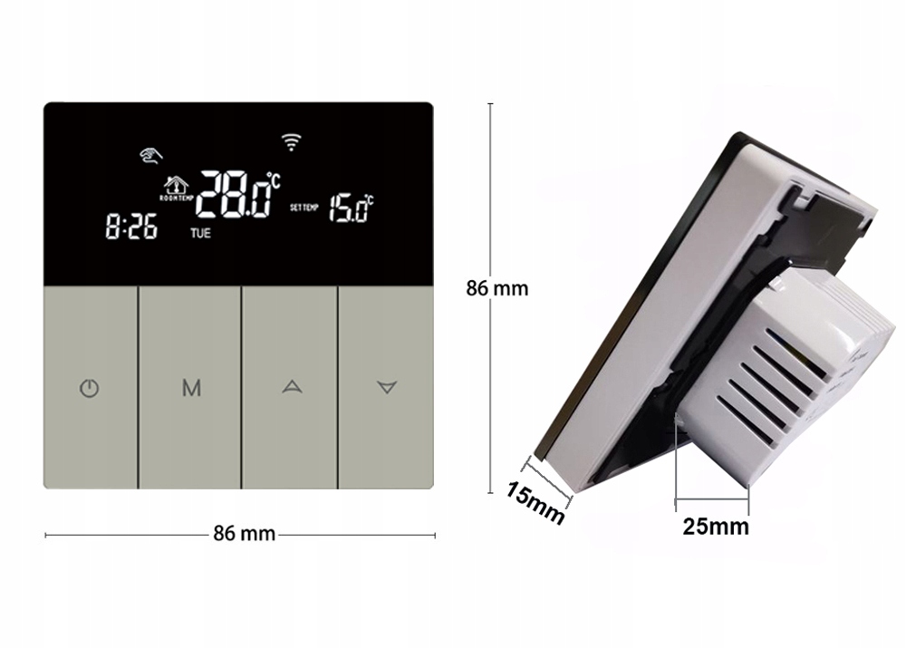 Termostat regulator temparatury sterownik czujnik