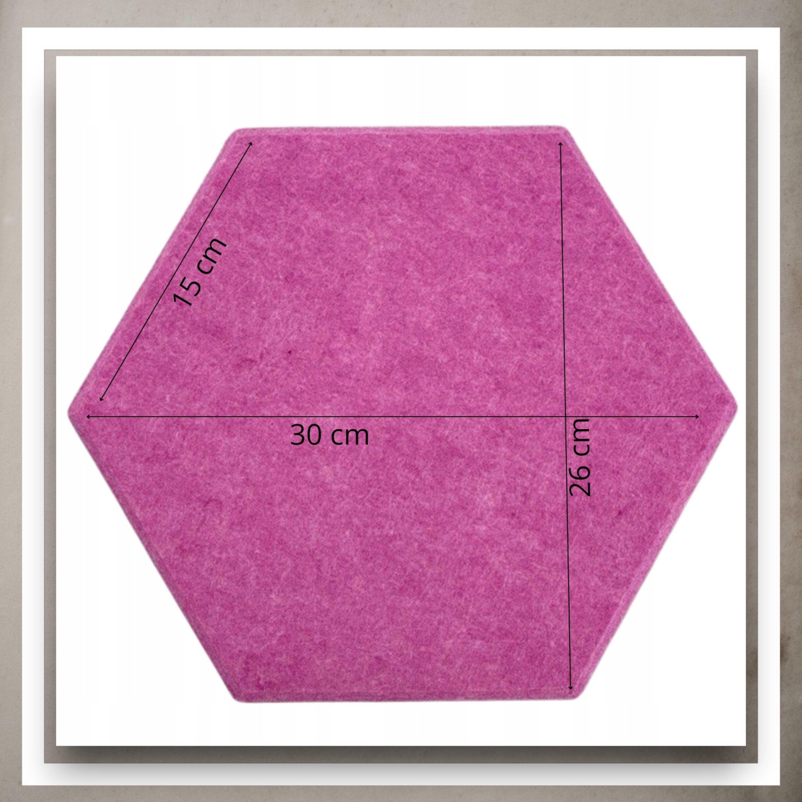 Panele Ścienne Filcowe 3D Heksagon Zagłówek Samoprzylepne Akustyczne Soft