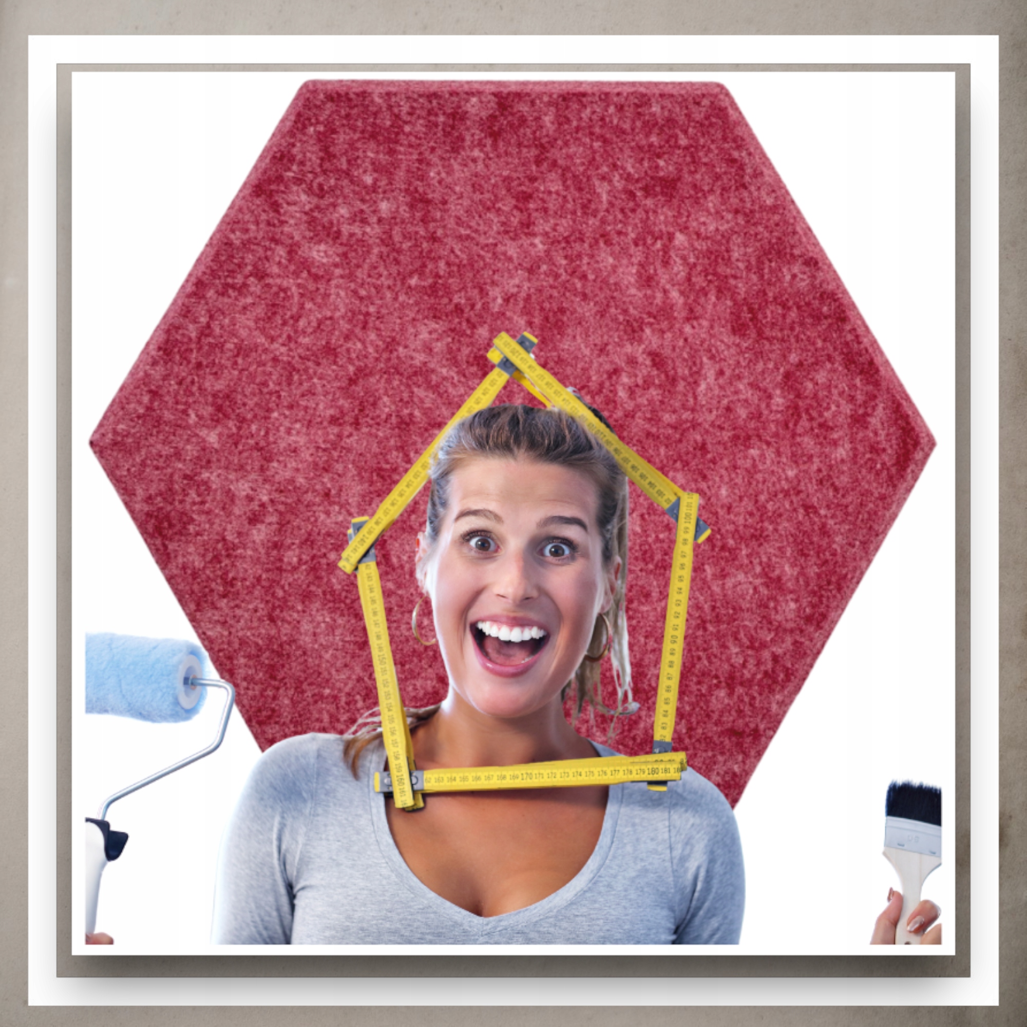 Panele Ścienne Filcowe 3D Heksagon Zagłówek Samoprzylepne Akustyczne Soft