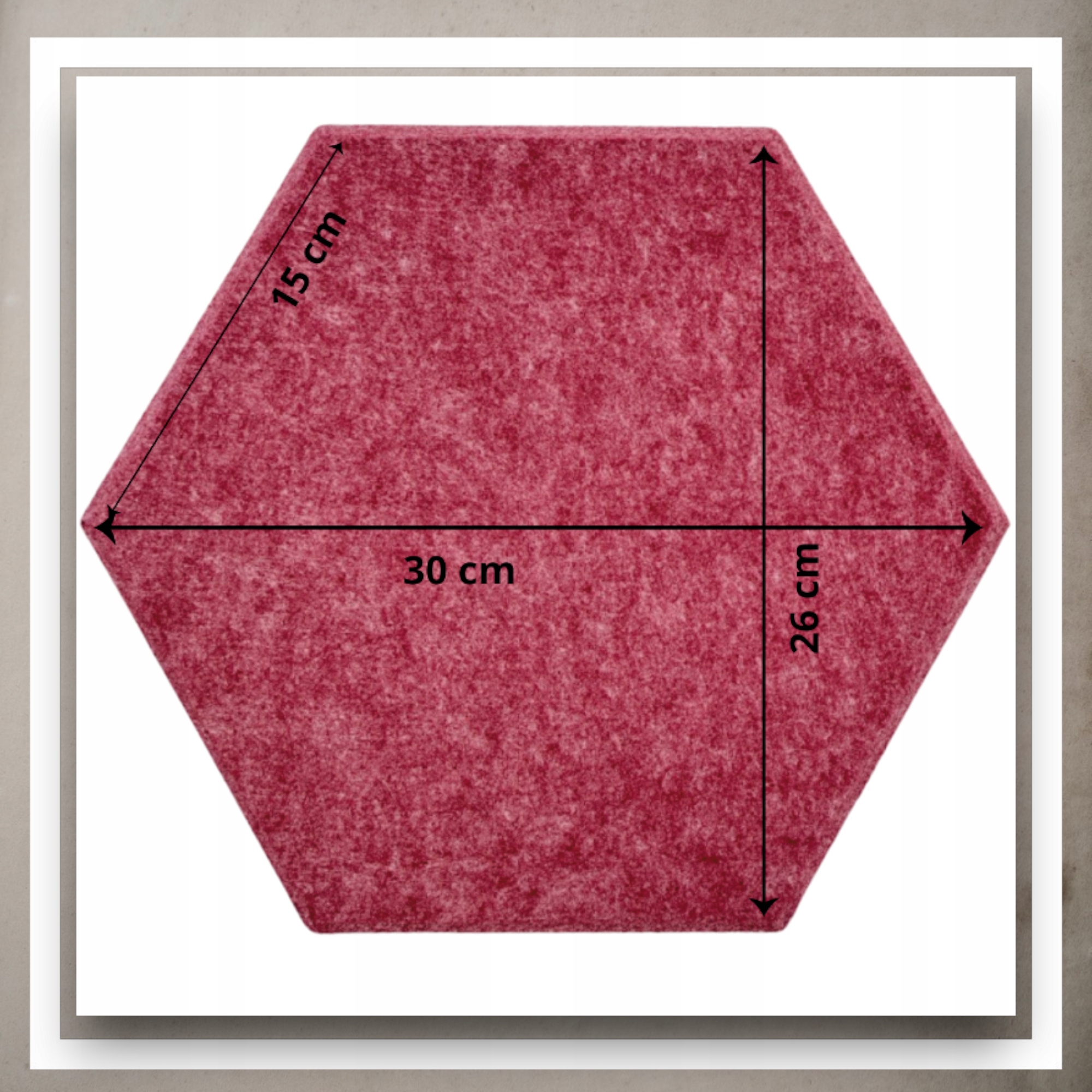 Panele Ścienne Filcowe 3D Heksagon Zagłówek Samoprzylepne Akustyczne Soft