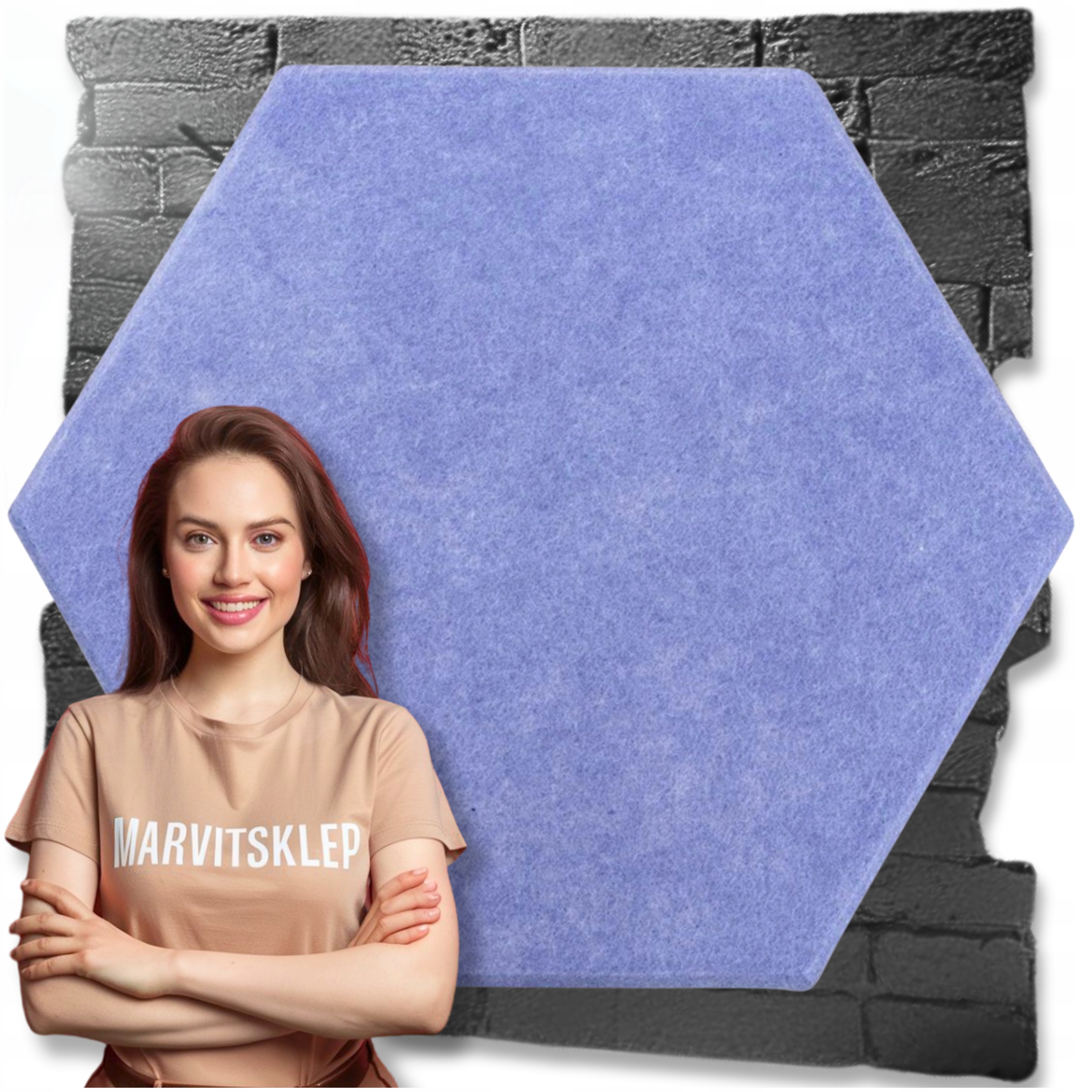 Panele Ścienne Filcowe 3D Heksagon Zagłówek Samoprzylepne Akustyczne Soft