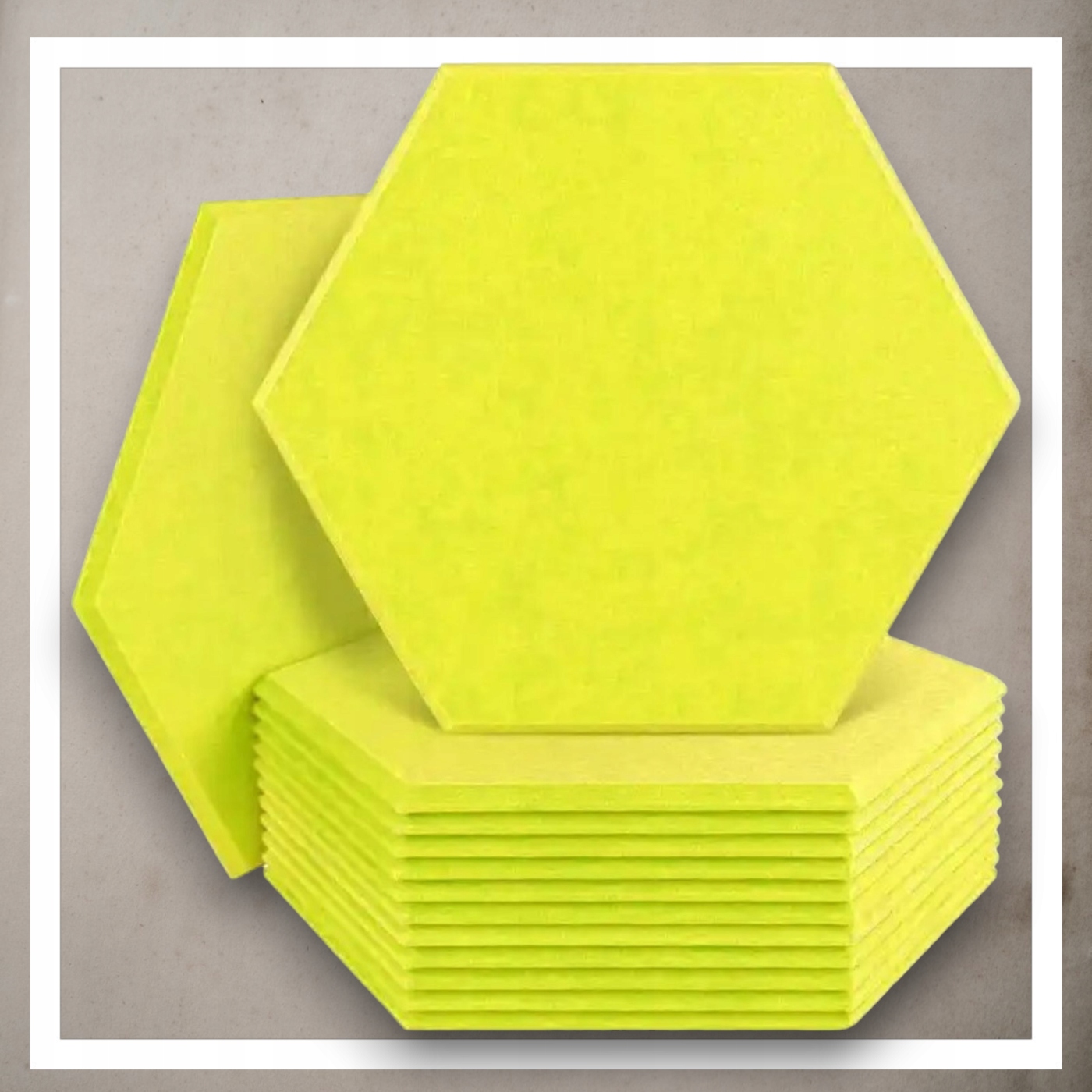 Panele Ścienne Filcowe 3D Heksagon Zagłówek Samoprzylepne Akustyczne Soft