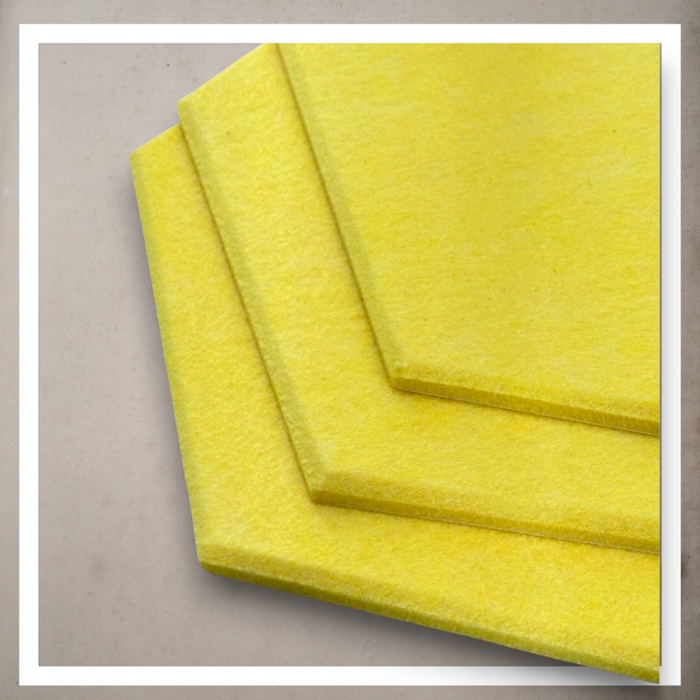 Panele Ścienne Filcowe 3D Heksagon Zagłówek Samoprzylepne Akustyczne Soft