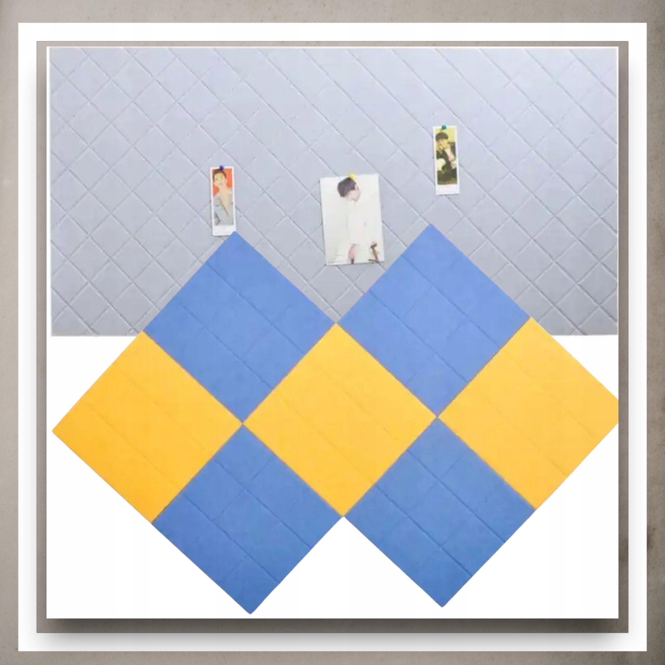 Panele Ścienne Filcowe 3D Kwadrat Zagłówek Samoprzylepne Akustyczne Soft