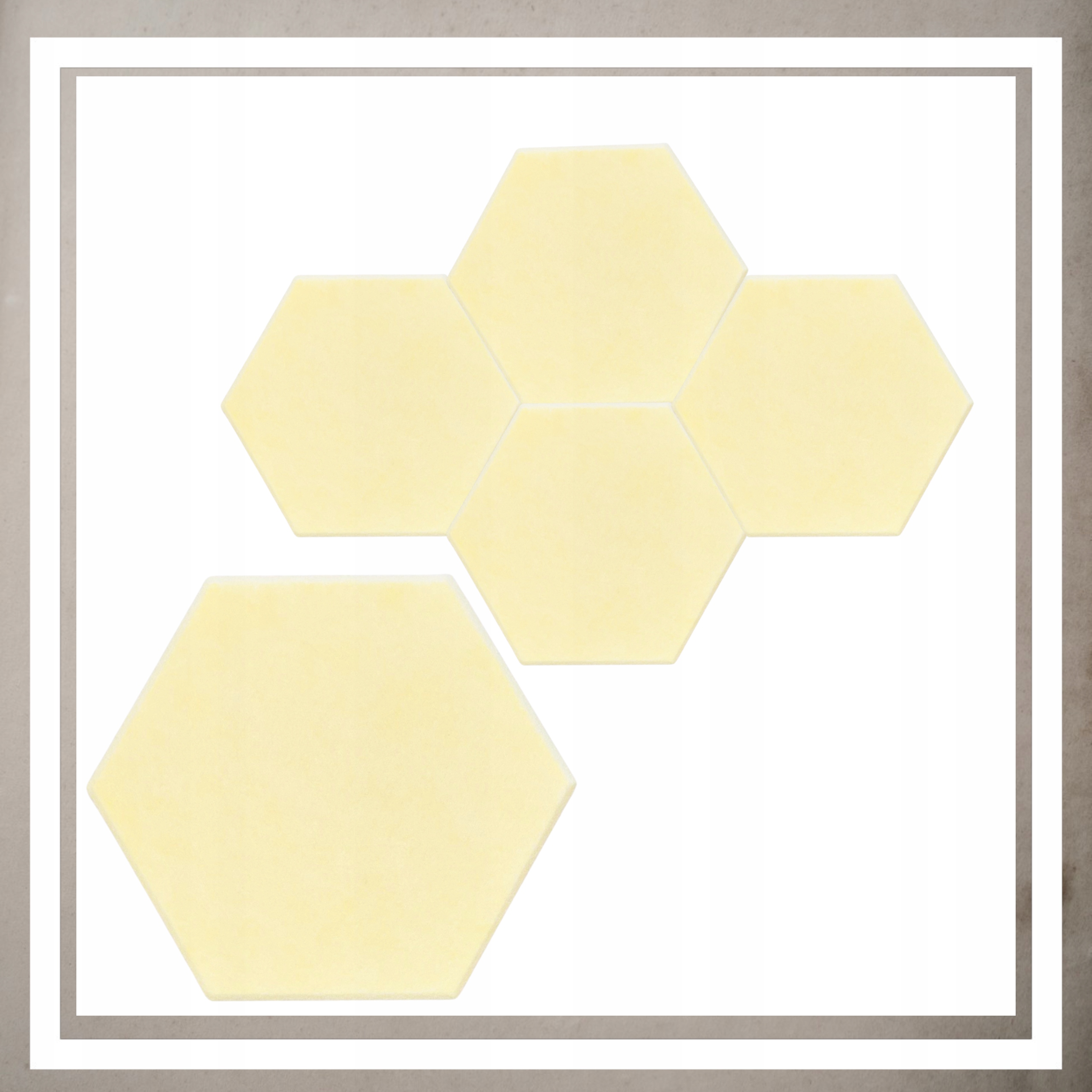 Panele Ścienne Filcowe 3D Heksagon Zagłówek Samoprzylepne Akustyczne Soft