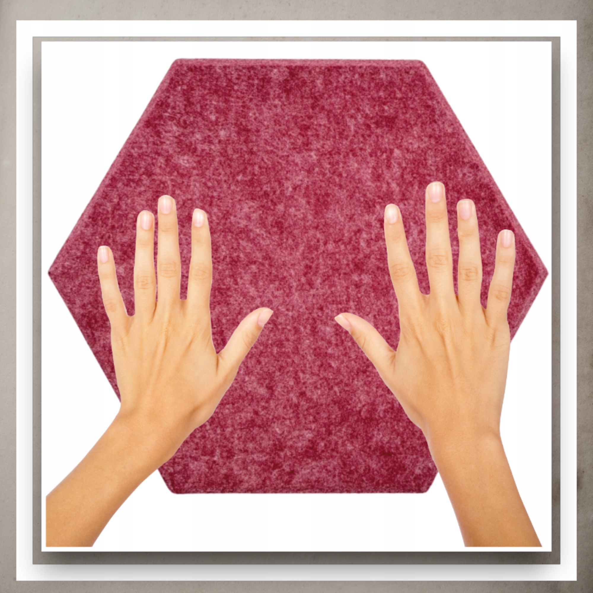 Panele Ścienne Filcowe 3D Heksagon Zagłówek Samoprzylepne Akustyczne Soft