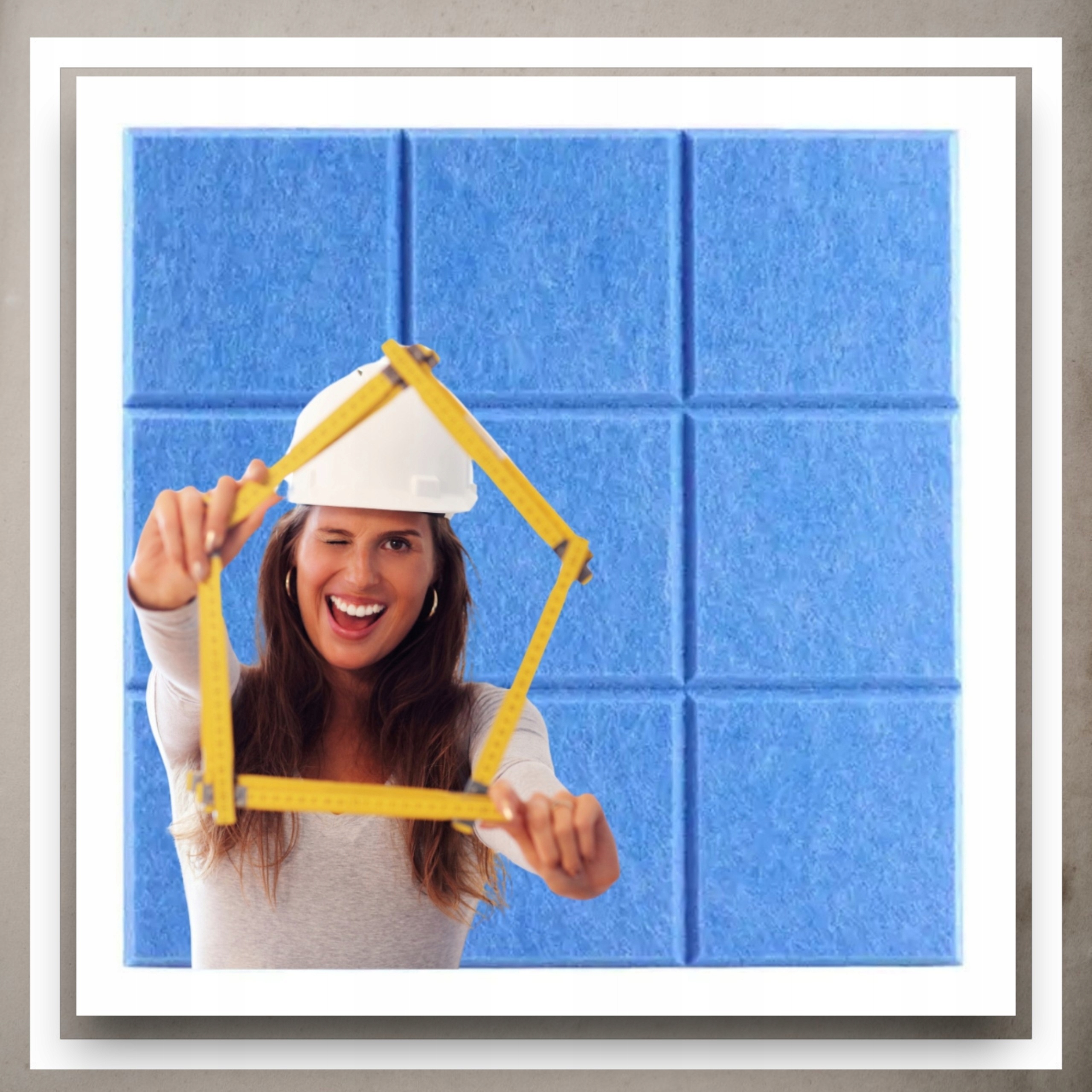 Panele Ścienne Filcowe 3D Kwadrat Zagłówek Samoprzylepne Akustyczne Soft