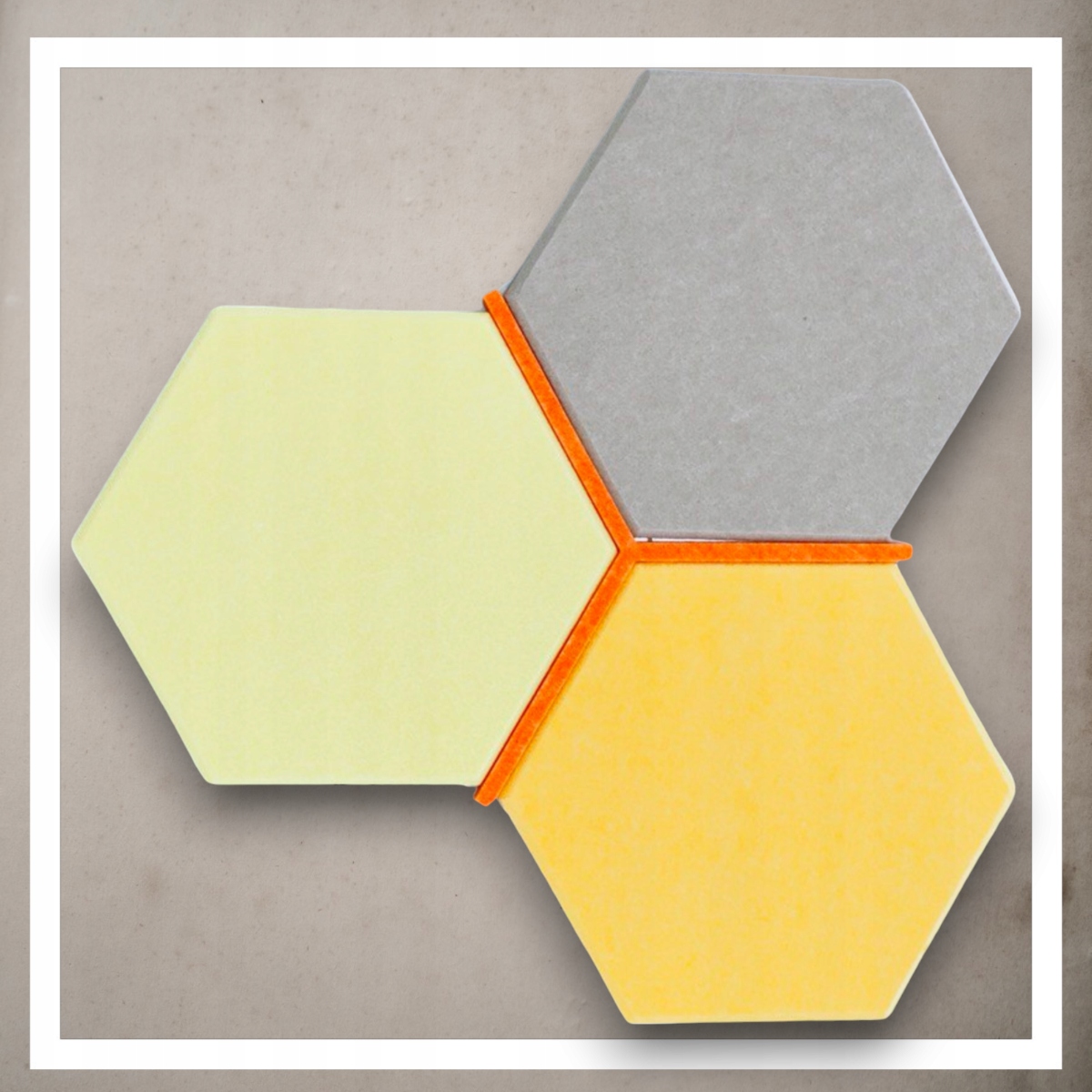 Dystans Do Paneli Sciennych 3D Heksagon Filcowe Akustyczne Soft