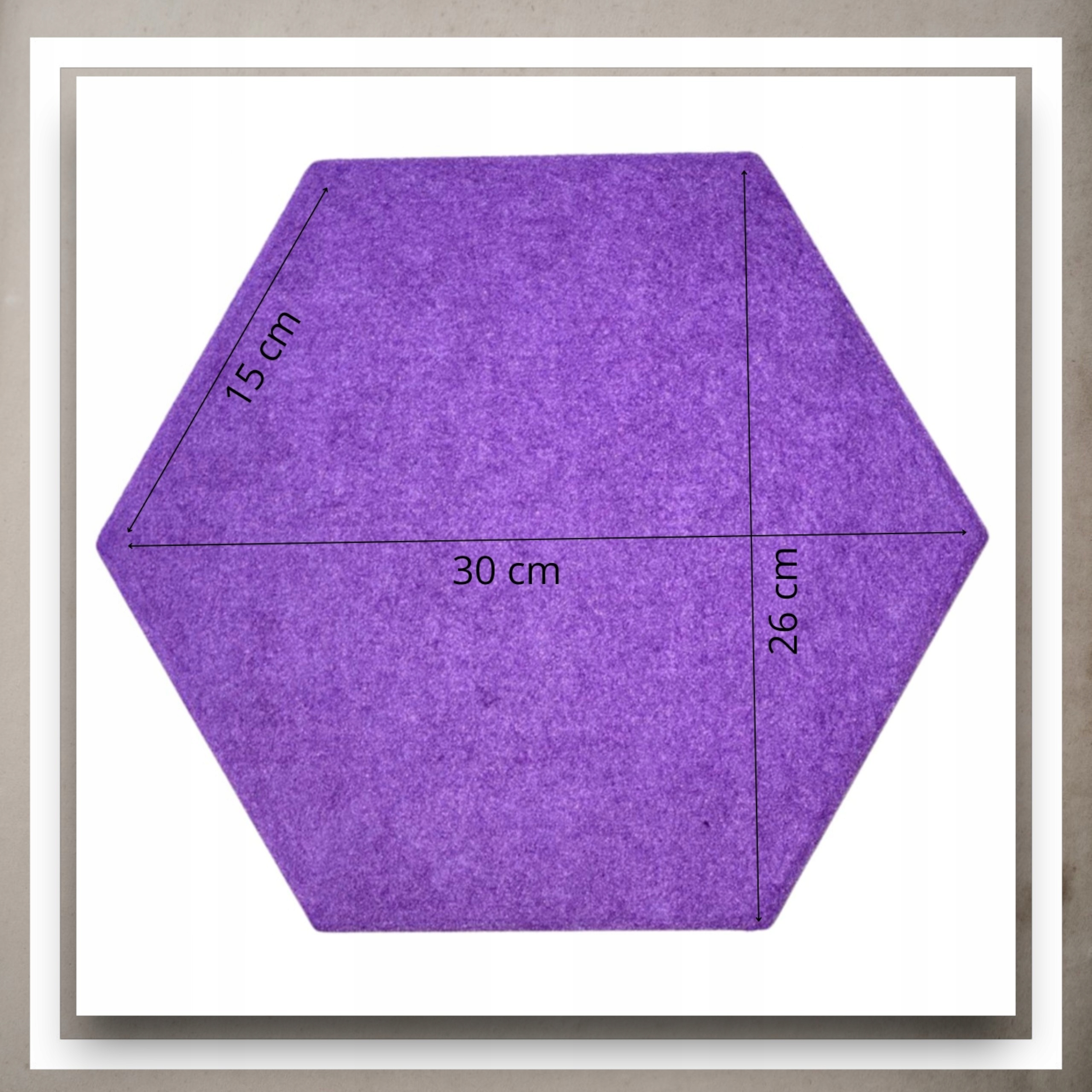 Panele Ścienne Filcowe 3D Heksagon Zagłówek Samoprzylepne Akustyczne Soft