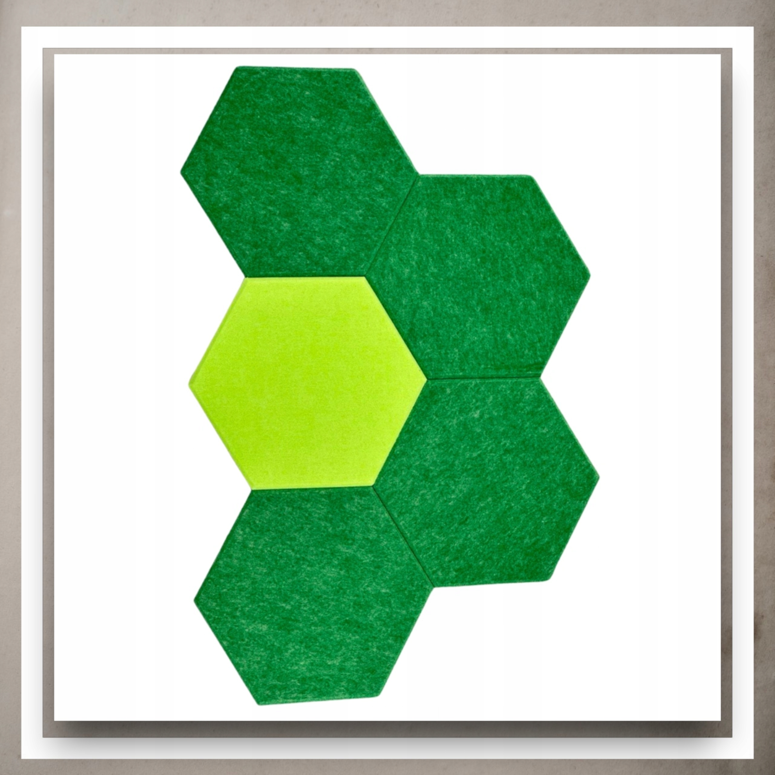 Panele Ścienne Filcowe 3D Heksagon Zagłówek Samoprzylepne Akustyczne Soft