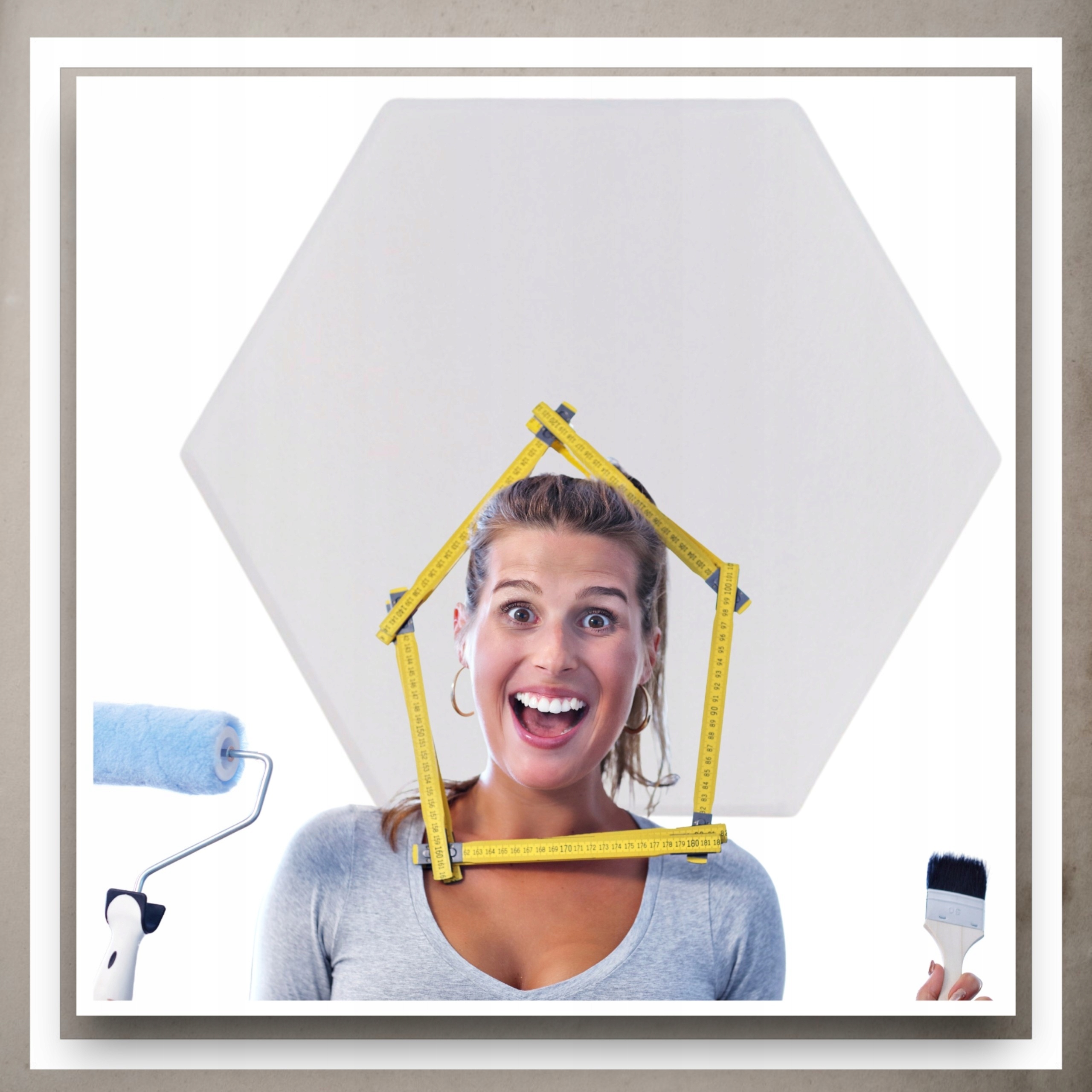 Panele Ścienne Filcowe 3D Heksagon Zagłówek Samoprzylepne Akustyczne Soft