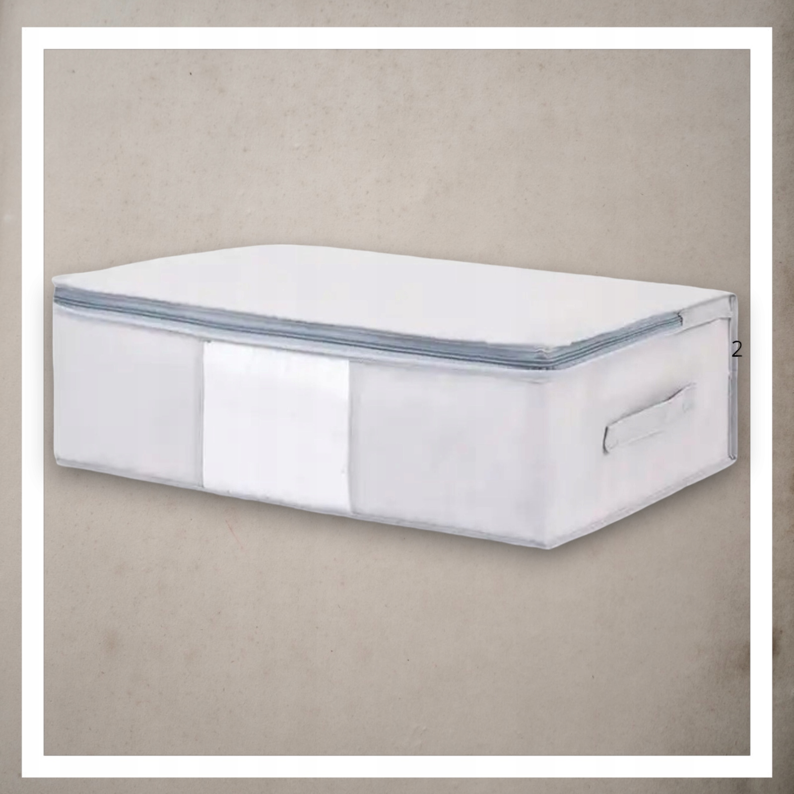 Pokrowiec Na Pościel Pod Łóżko Pojemnik Na Ubrania Torba Miękki Szary S