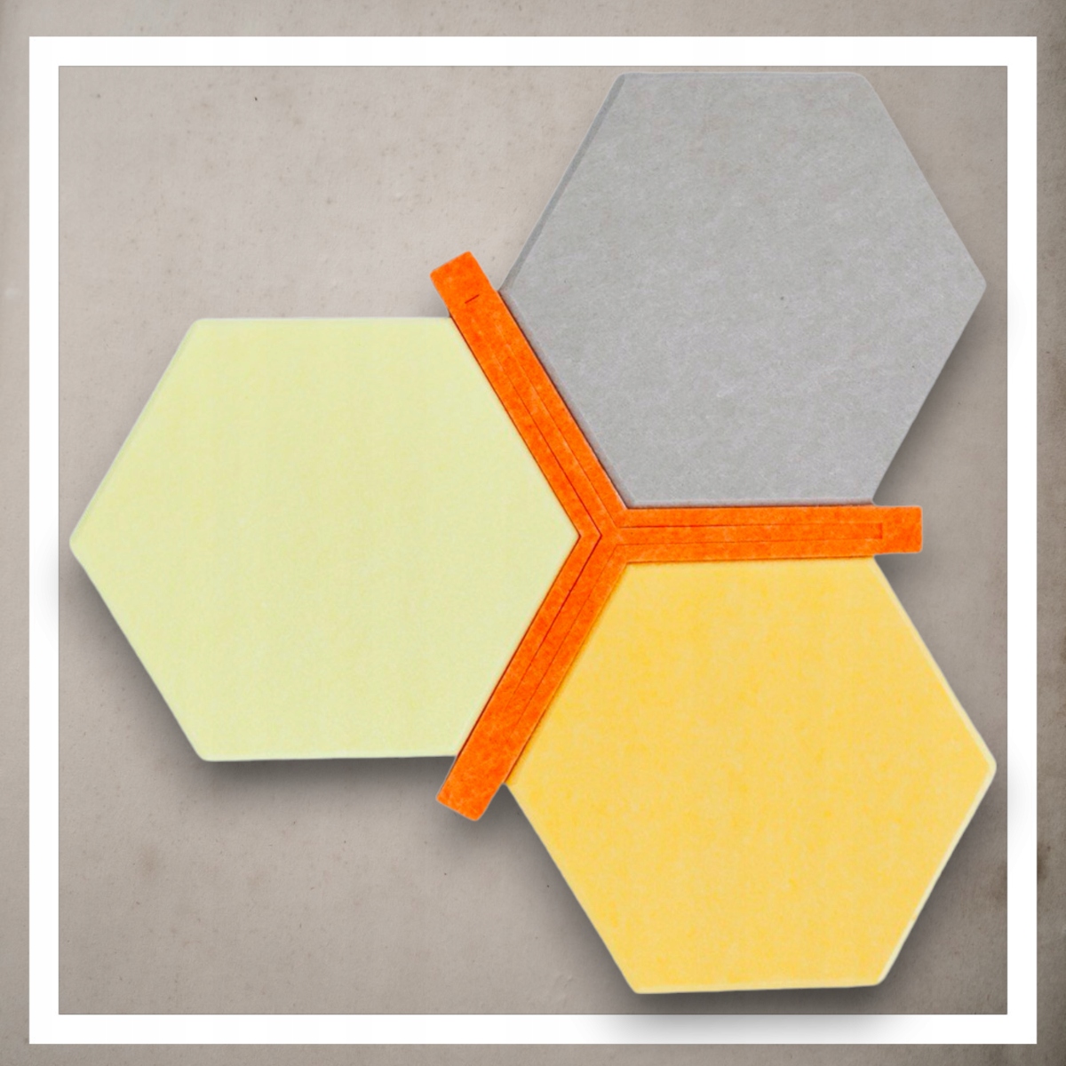 Dystans Do Paneli Sciennych 3D Heksagon Filcowe Akustyczne Soft