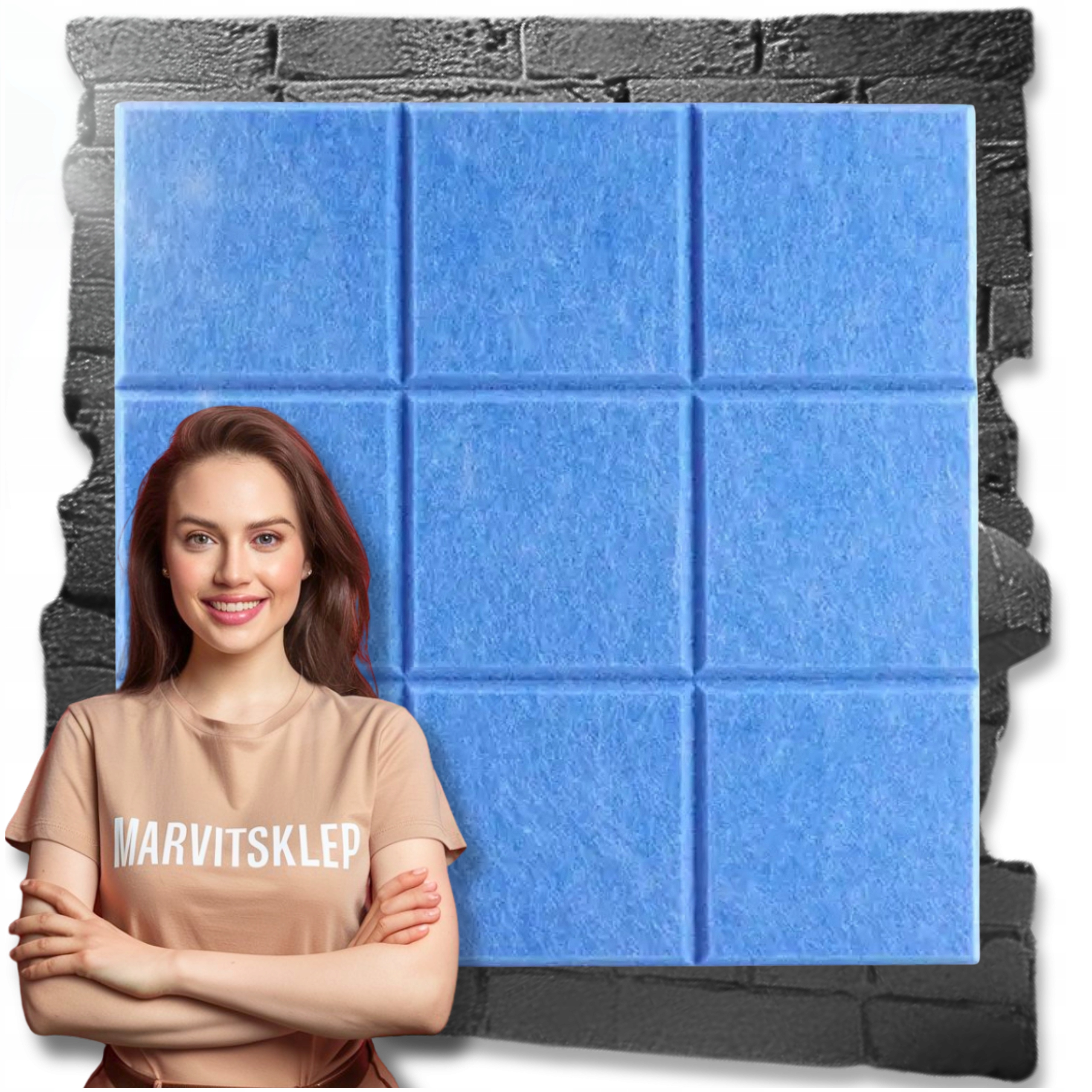 Panele Ścienne Filcowe 3D Kwadrat Zagłówek Samoprzylepne Akustyczne Soft