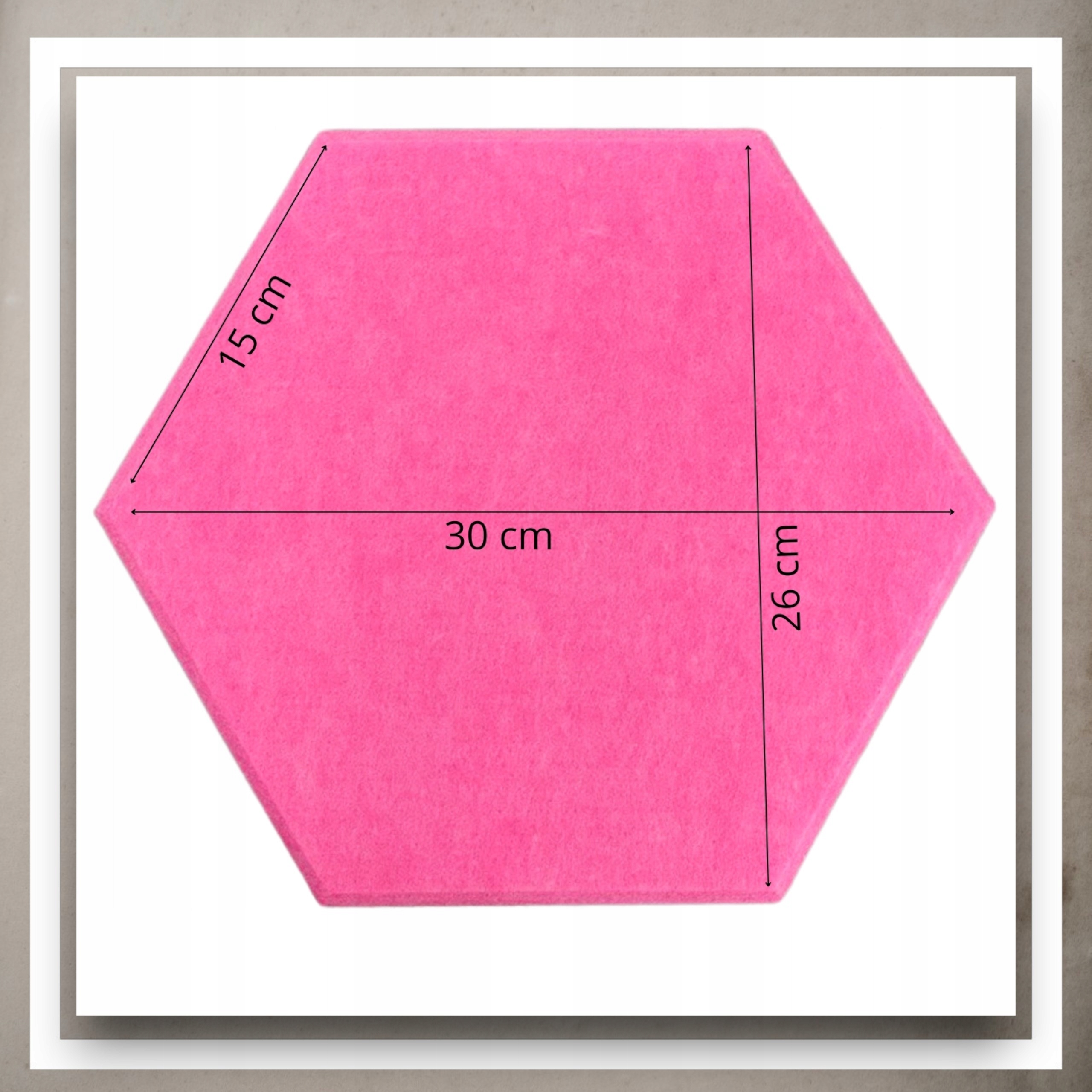 Panele Ścienne Filcowe 3D Heksagon Zagłówek Samoprzylepne Akustyczne Soft