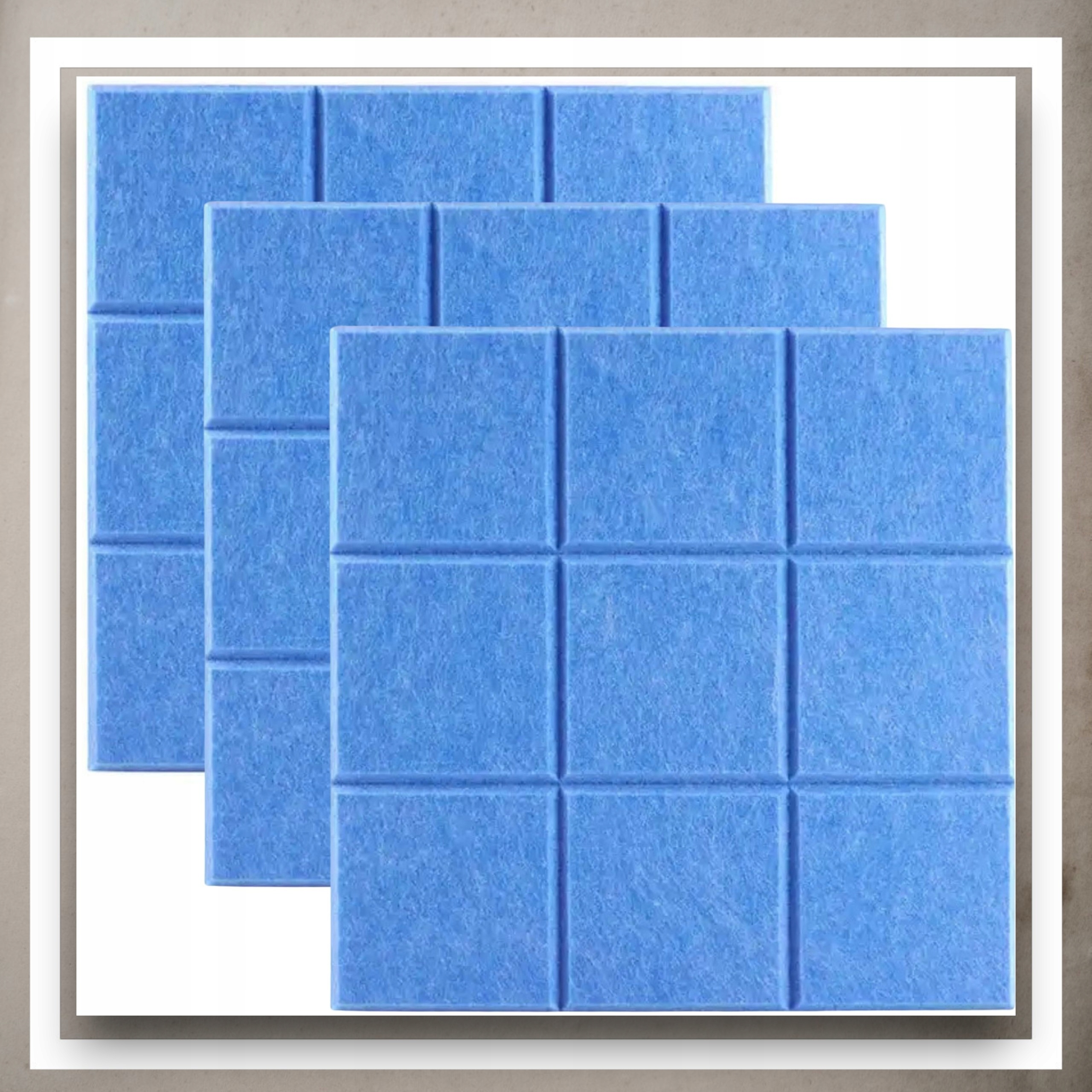 Panele Ścienne Filcowe 3D Kwadrat Zagłówek Samoprzylepne Akustyczne Soft