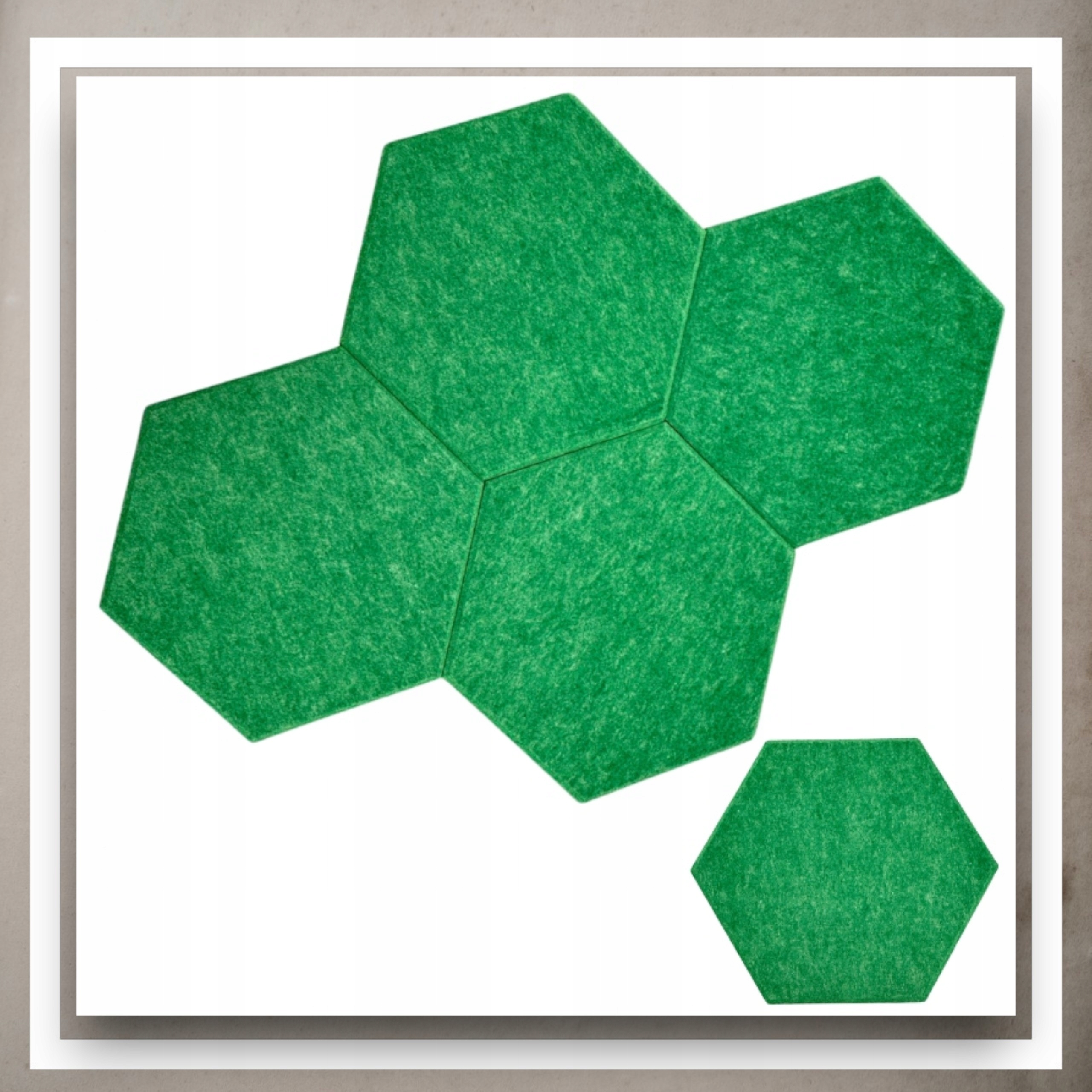 Panele Ścienne Filcowe 3D Heksagon Zagłówek Samoprzylepne Akustyczne Soft