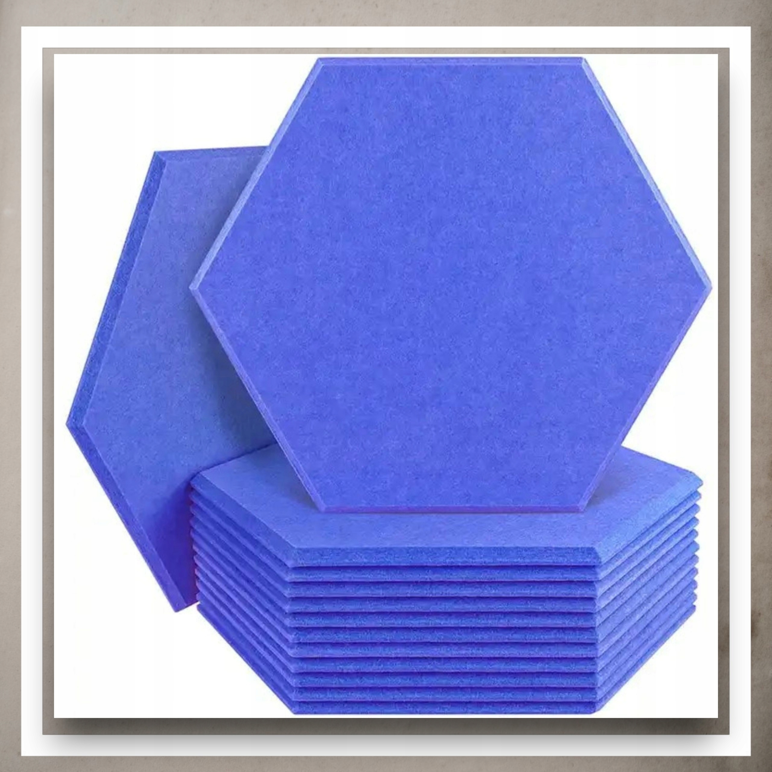 Panele Ścienne Filcowe 3D Heksagon Zagłówek Samoprzylepne Akustyczne Soft