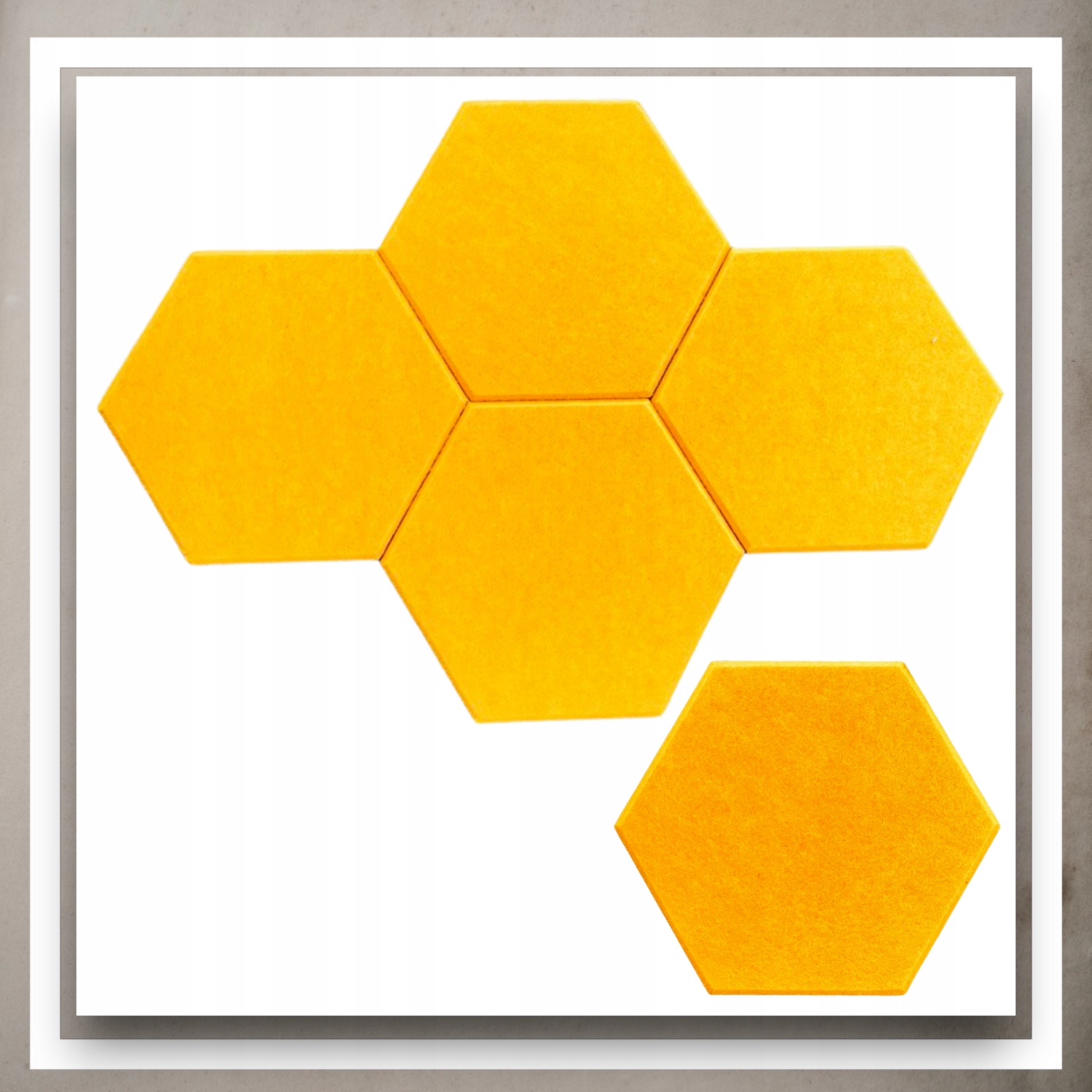 Panele Scienne Filcowe 3D Heksagon Zaglowek Samoprzylepne Akustyczne Soft