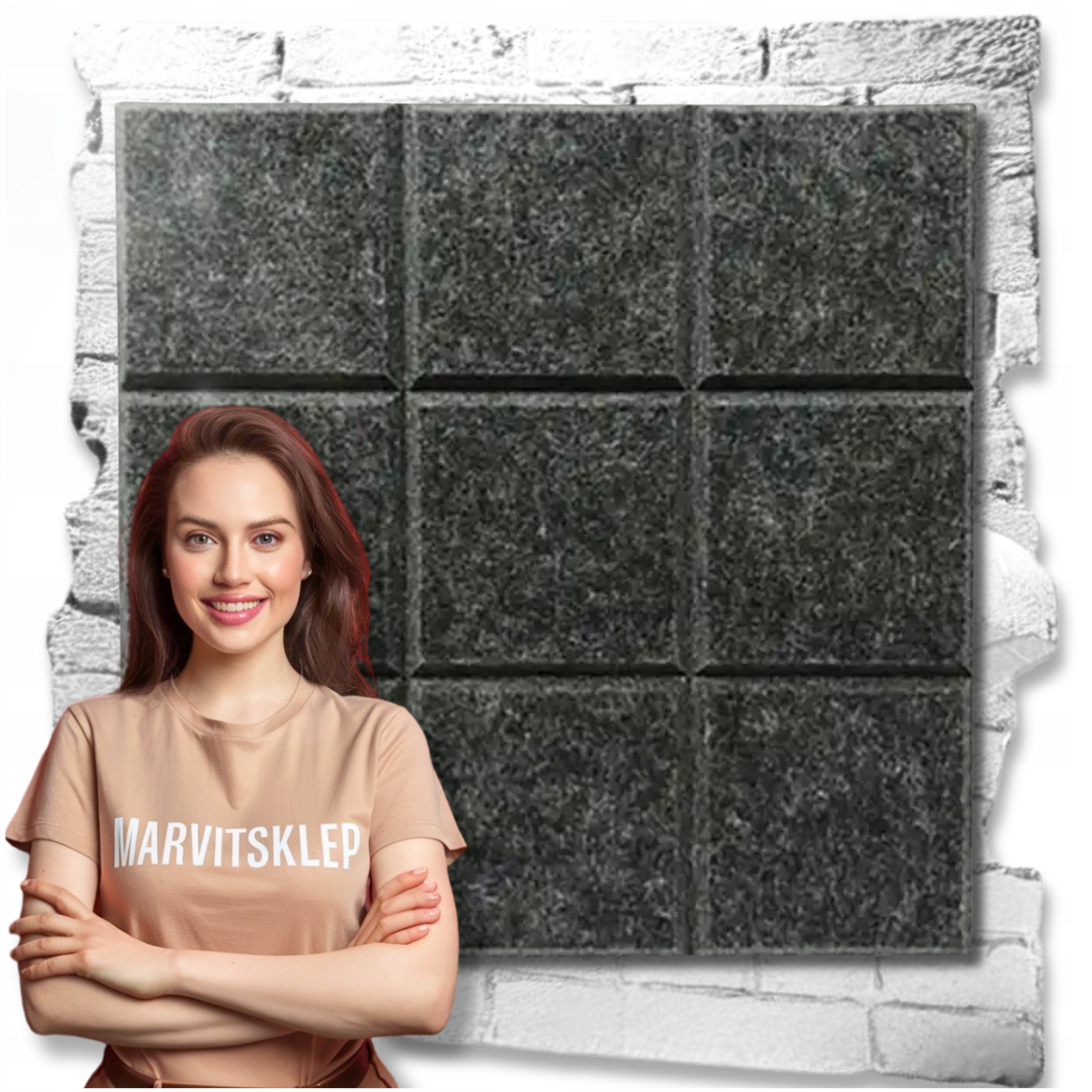 Panele Ścienne Filcowe 3D Kwadrat Zagłówek Samoprzylepne Akustyczne Soft