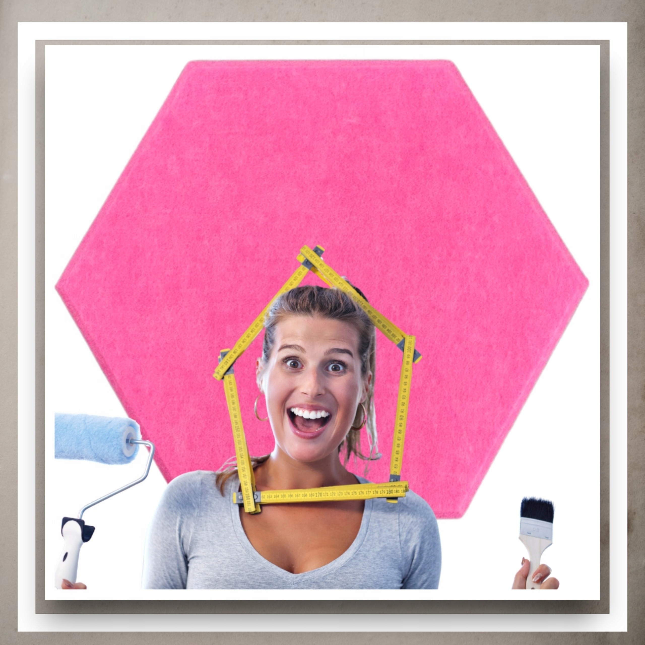 Panele Ścienne Filcowe 3D Heksagon Zagłówek Samoprzylepne Akustyczne Soft