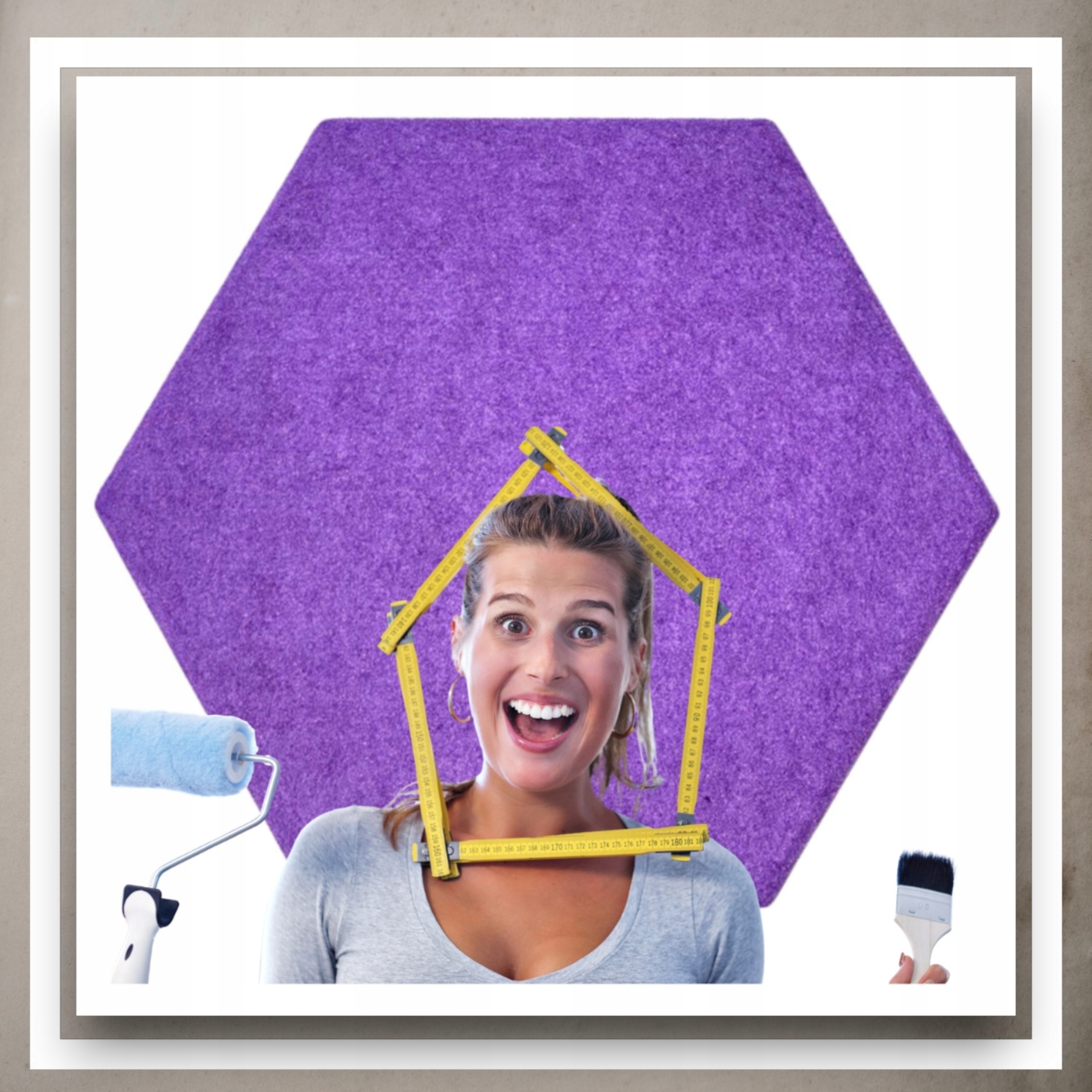 Panele Ścienne Filcowe 3D Heksagon Zagłówek Samoprzylepne Akustyczne Soft