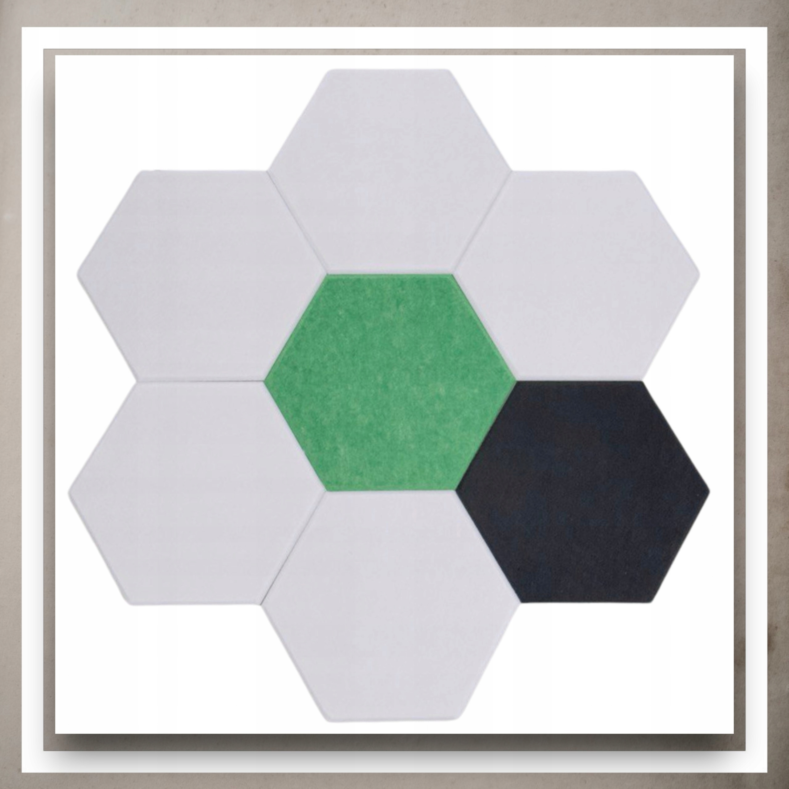 Panele Ścienne Filcowe 3D Heksagon Zagłówek Samoprzylepne Akustyczne Soft