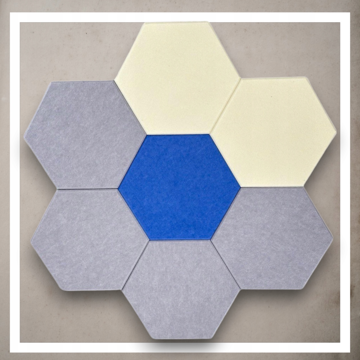 Panele Ścienne Filcowe 3D Heksagon Zagłówek Samoprzylepne Akustyczne Soft