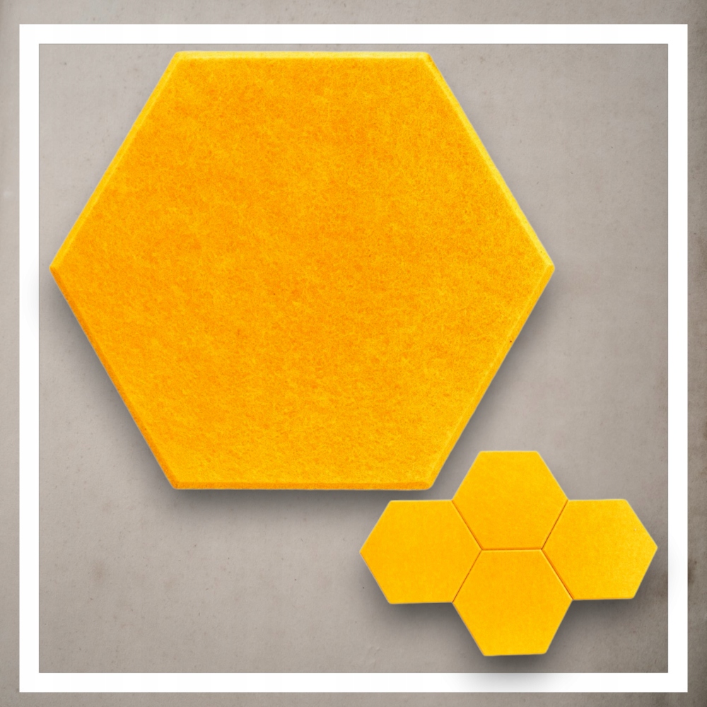 Panele Scienne Filcowe 3D Heksagon Zaglowek Samoprzylepne Akustyczne Soft