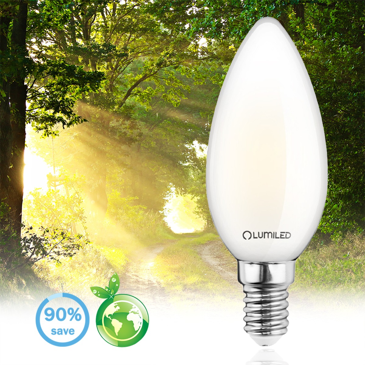 Żarówka LED E14 Świeczka B35 7W = 60W 806lm 3000K Ciepła 360° FILAMENT LUMILED - pierwsza cecha produktu
