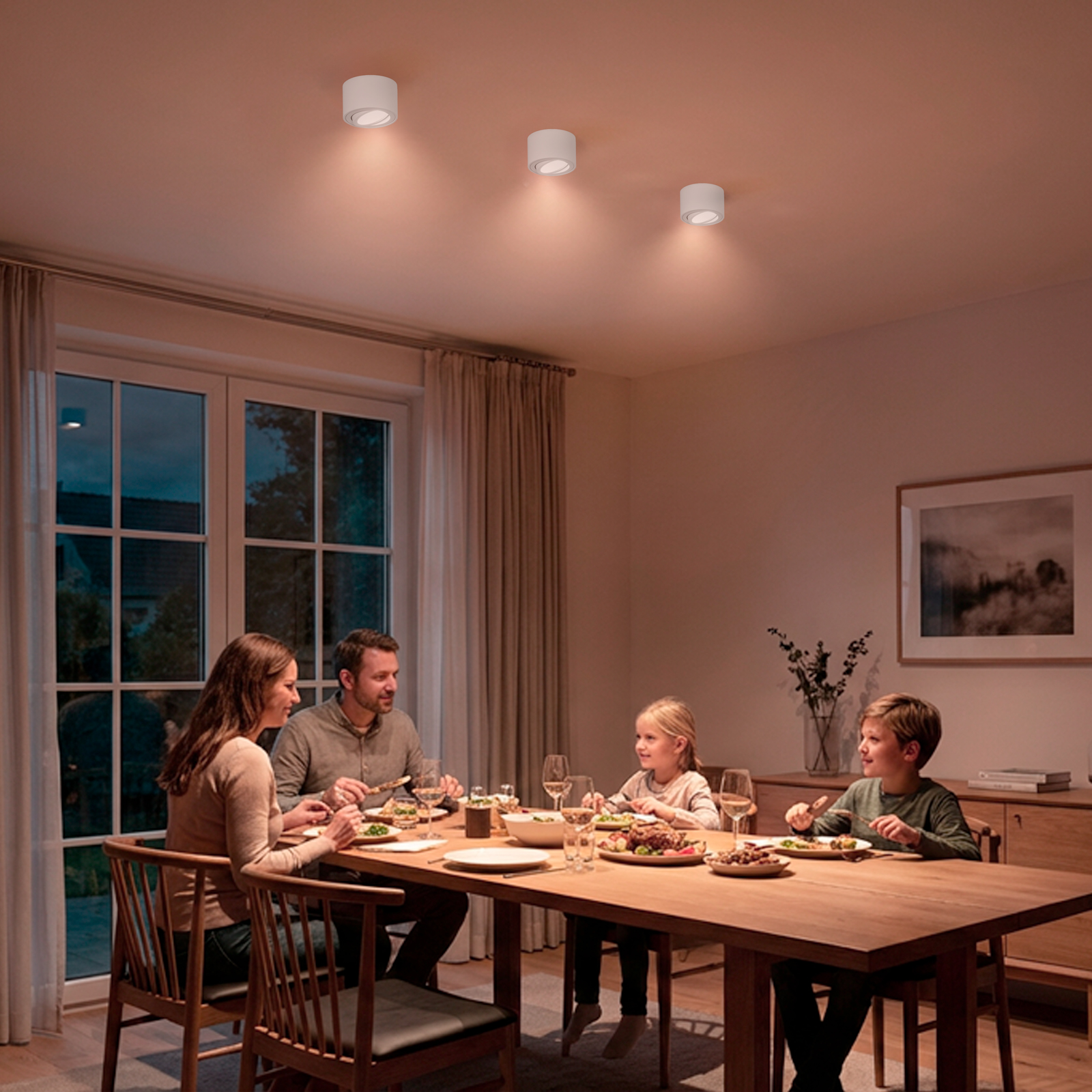 Oprawa Natynkowa HALOGENOWA Tuba Spot Ruchoma Okrągła Biała 50mm + Wkład LED 5W 3000K  AMAT-S LUMILED - obszar zastosowań