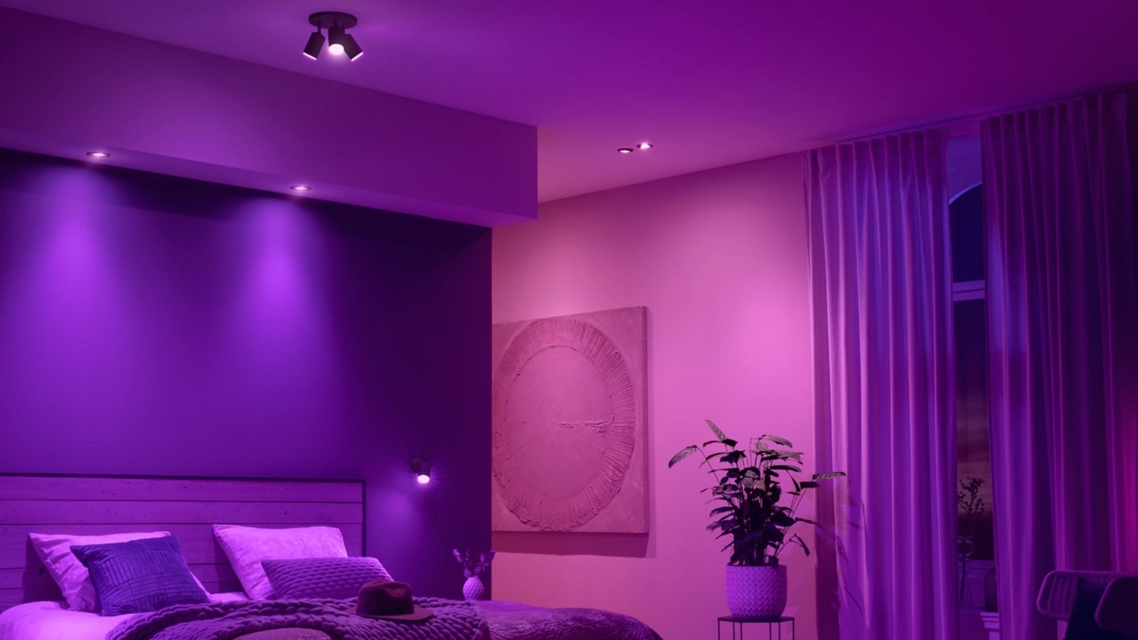 Oprawa Podtynkowa Wpuszczana LED 4.2W 400lm IP20 White and Color Ambiance RGB + TW Czarna Inteligentna SMART Zigbee Bluetooth Centura Philips HUE - obszar zastosowań