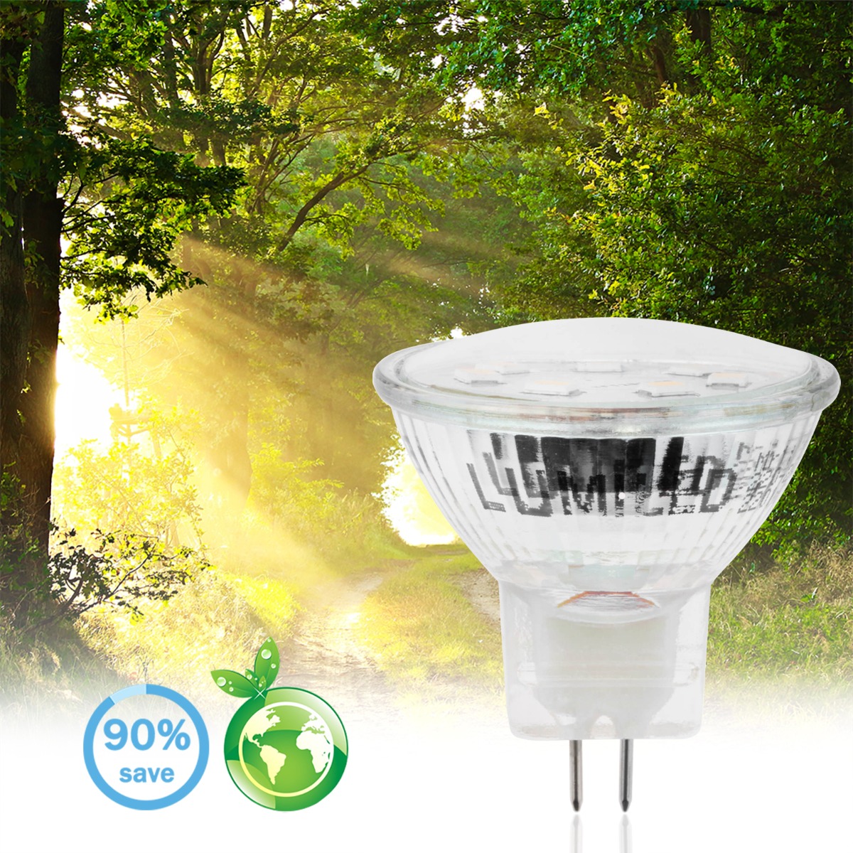 Żarówka LED GU5.3 Reflektor MR11 2,5W = 20W 220lm 4000K Neutralna 120° 12V LUMILED - pierwsza cecha produktu