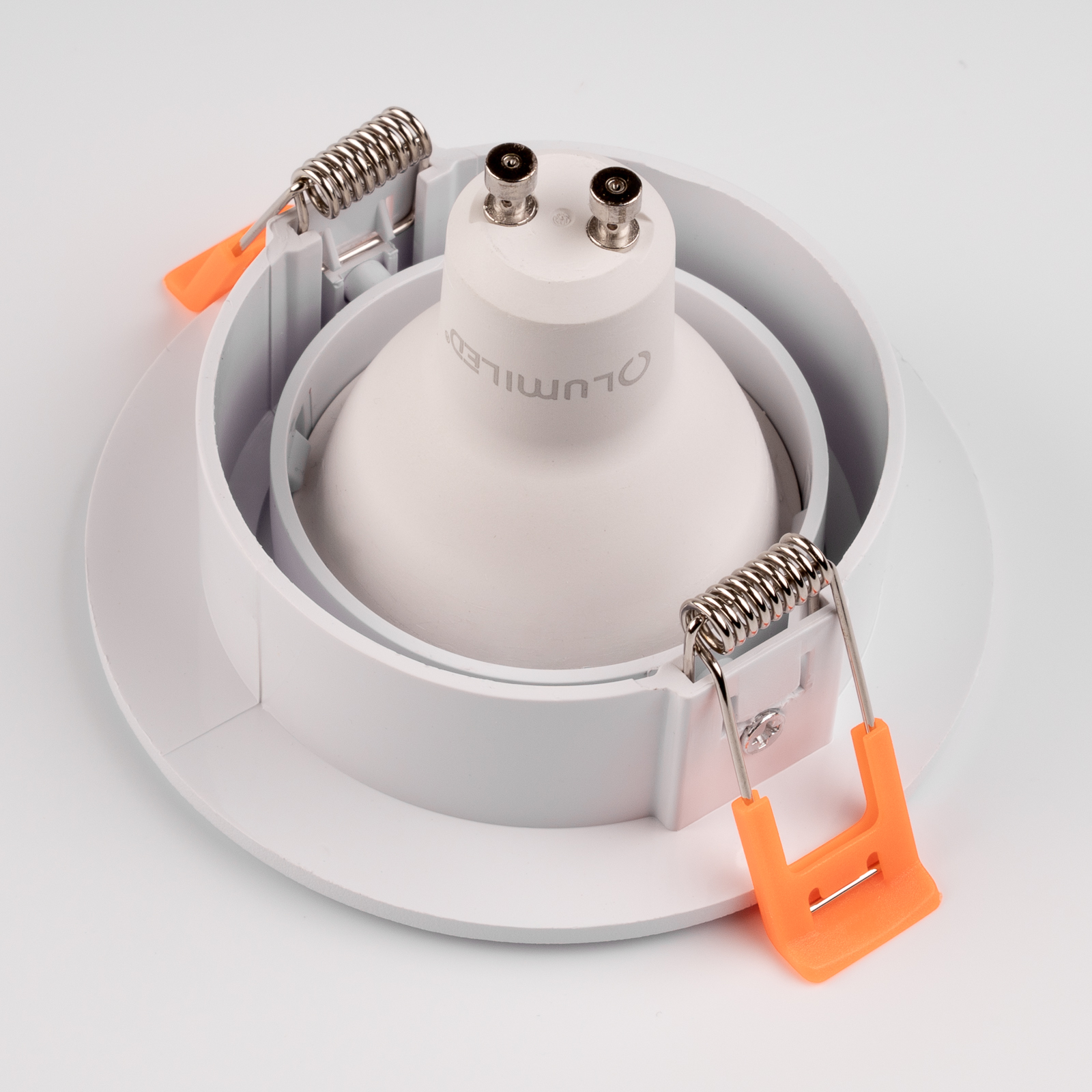 Zestaw Oprawa Halogenowa Podtynkowa VENTUS Biała Okrągła + Żarówka LED GU10 6W Ciepła 120° Lumiled - trzecia cecha produktu