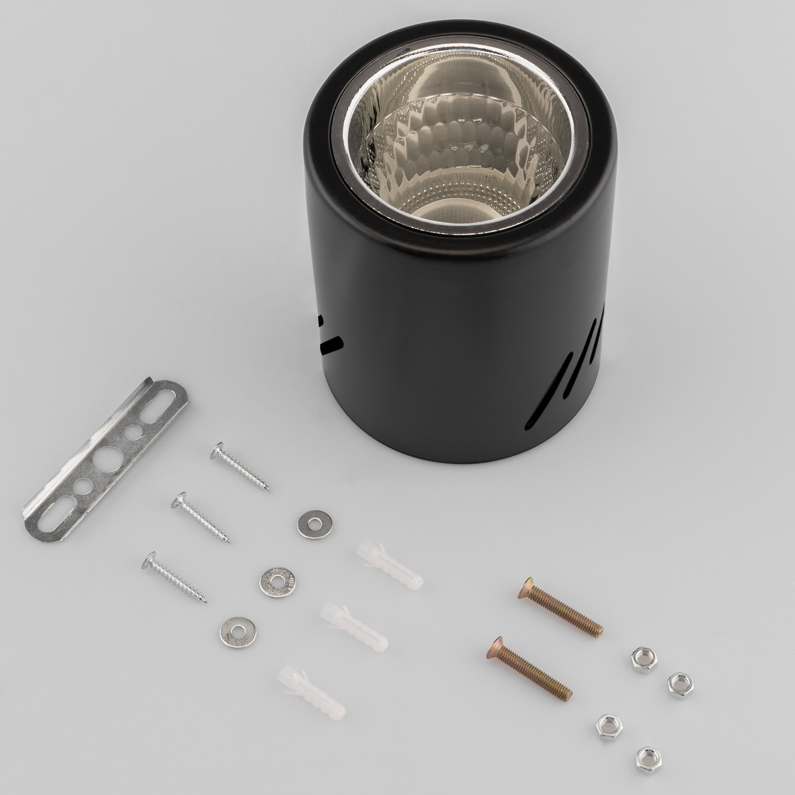 Oprawa Sufitowa Natynkowa Stała Okrągła APUS 13 Spot TUBA Czarna E27 - skład produktu